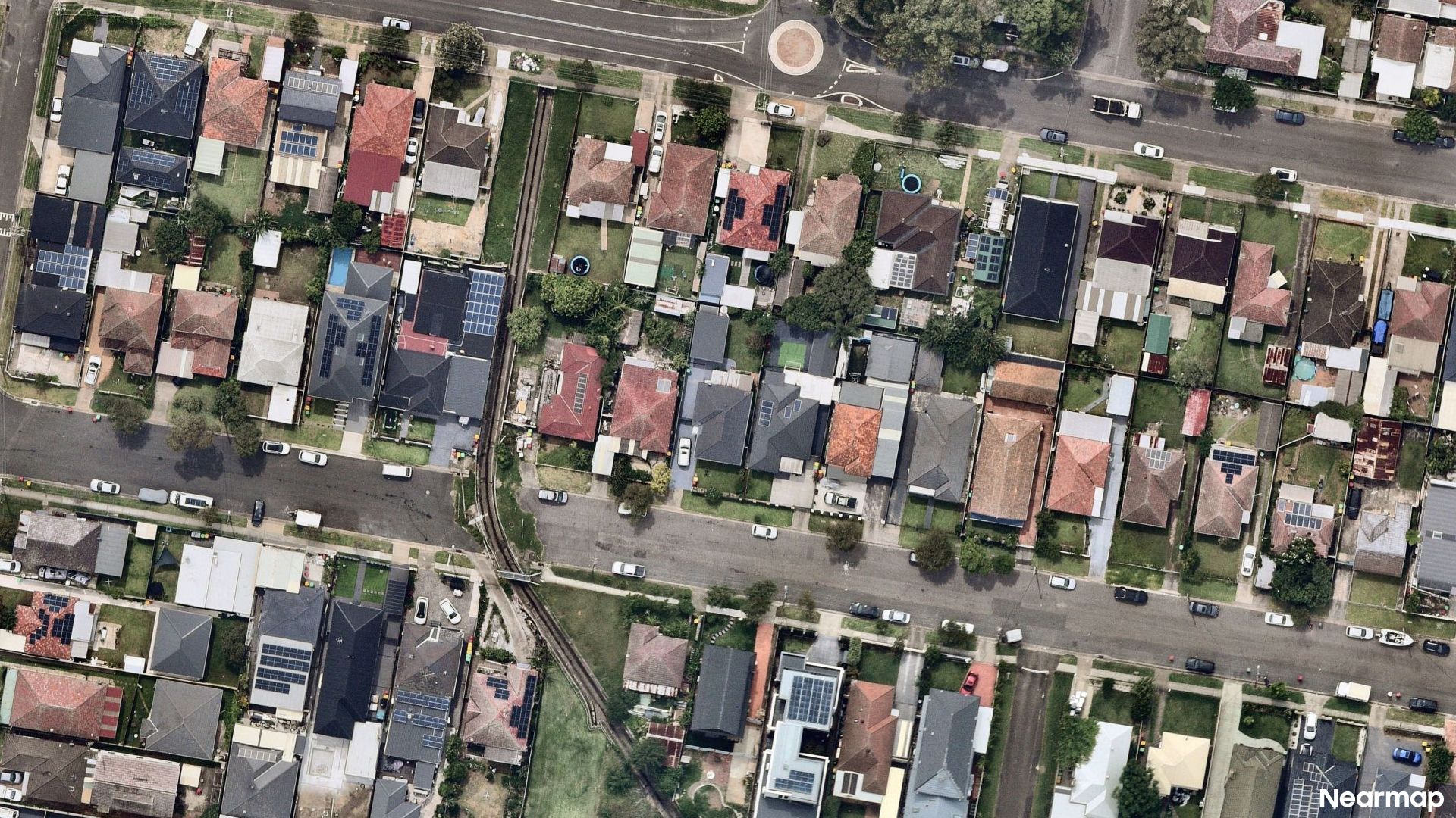 Vertical aerial view