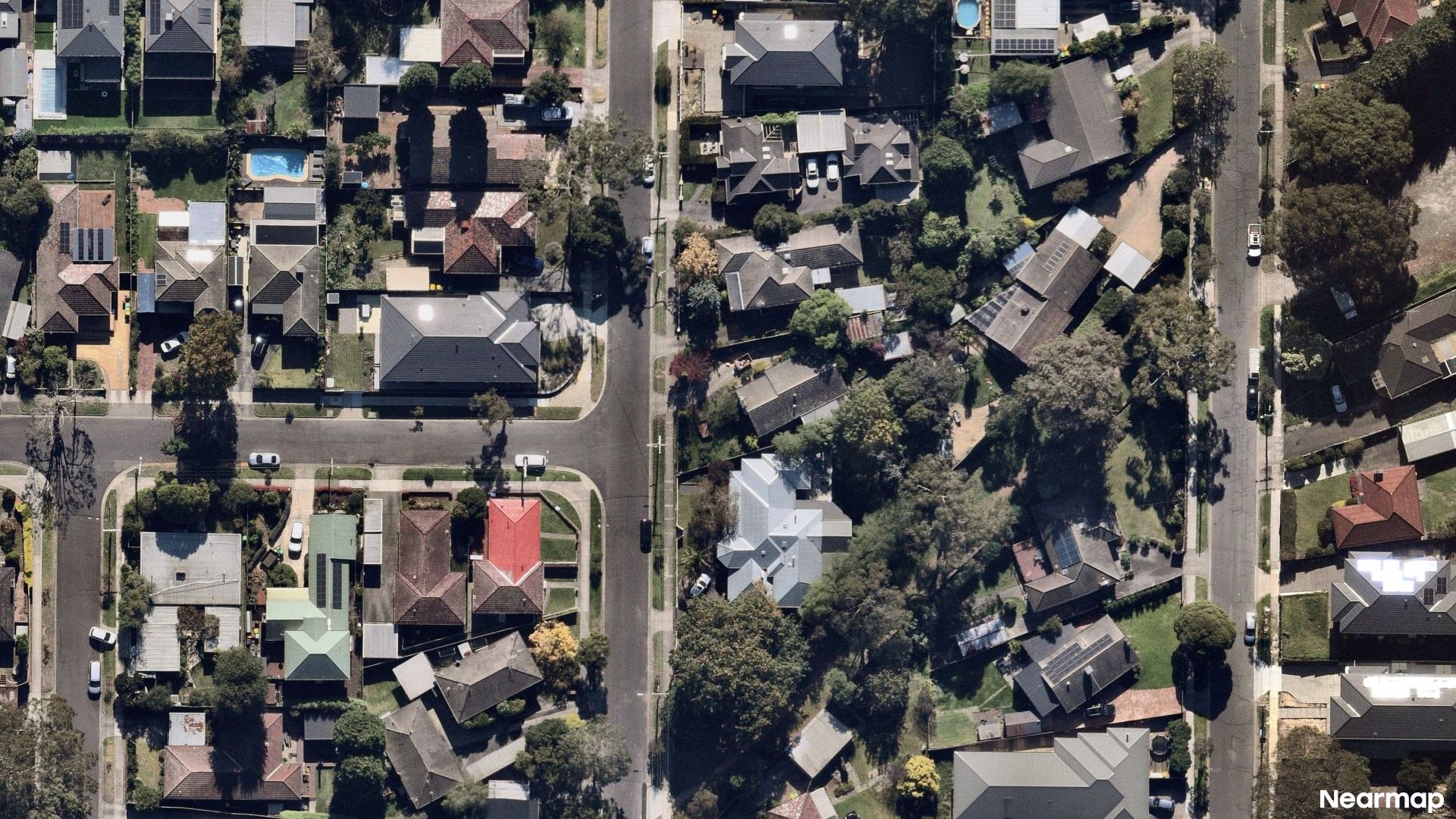 Vertical aerial view