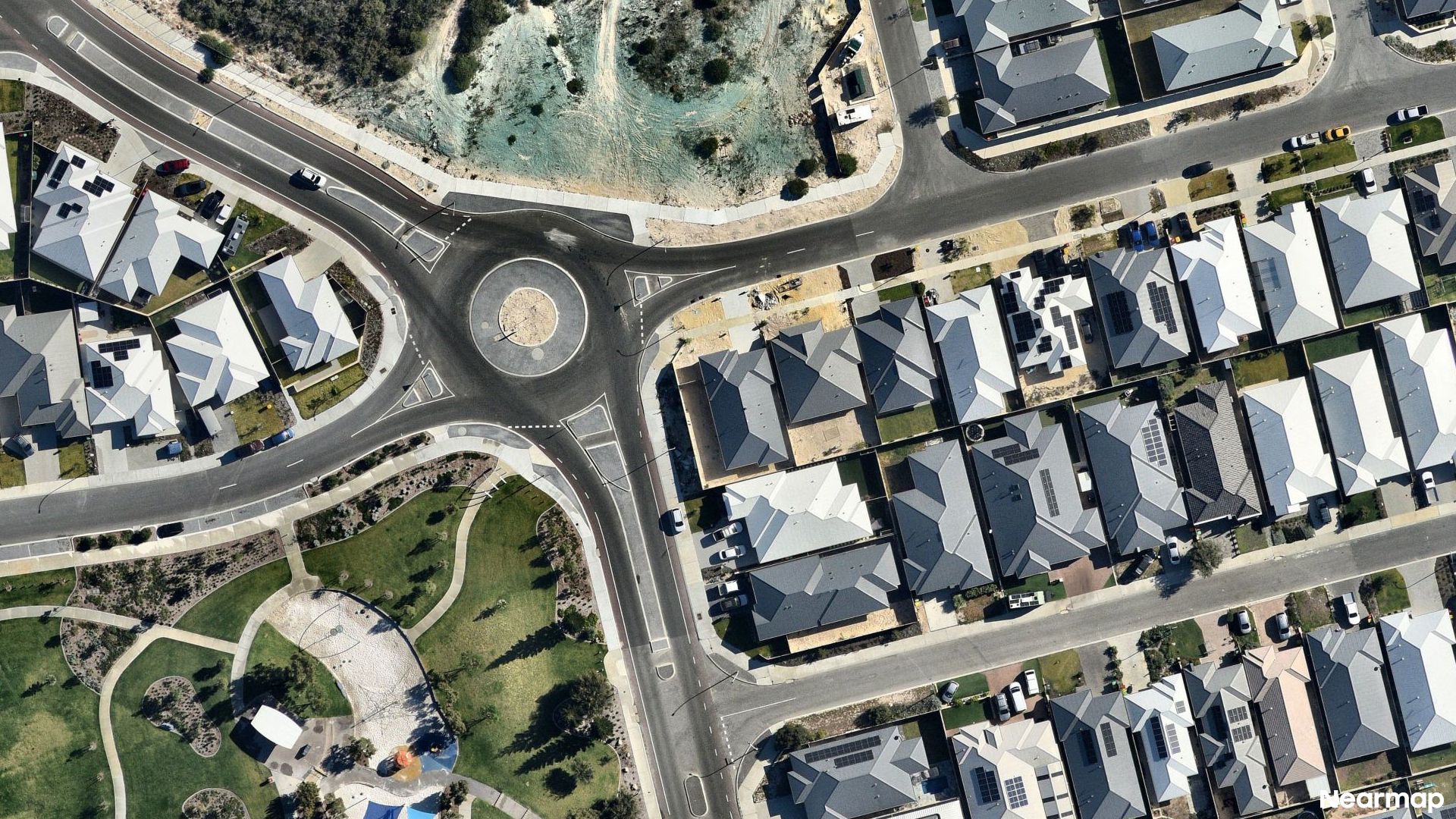 Vertical aerial view