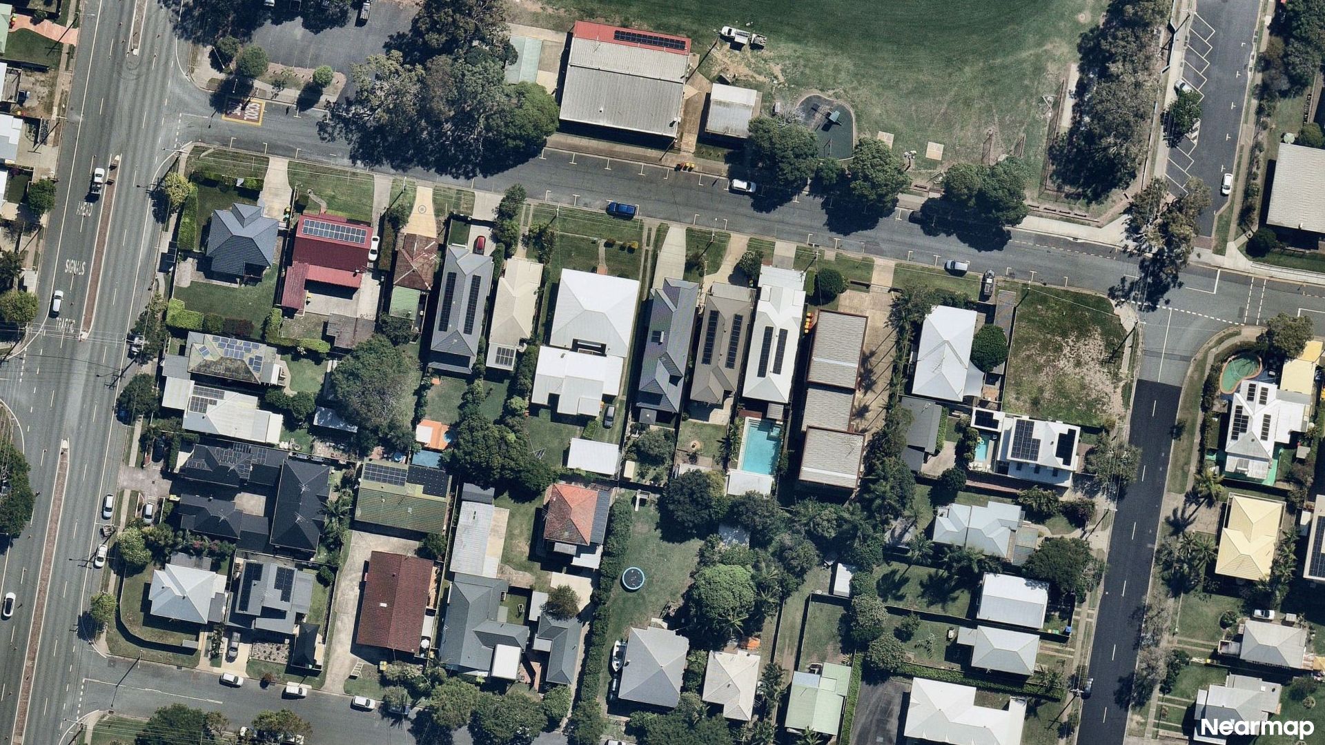Vertical aerial view