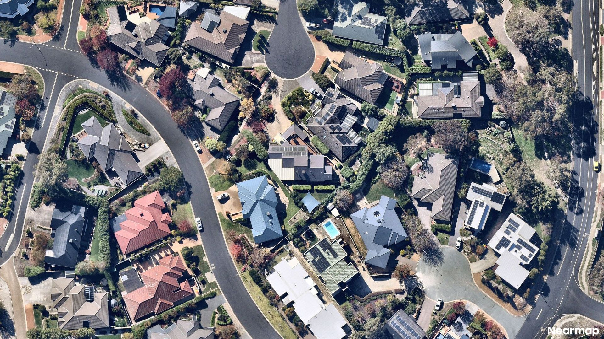 Vertical aerial view