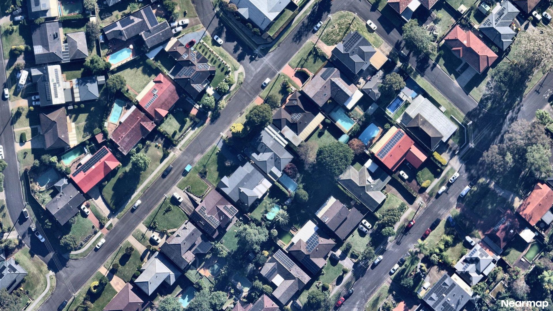 Vertical aerial view
