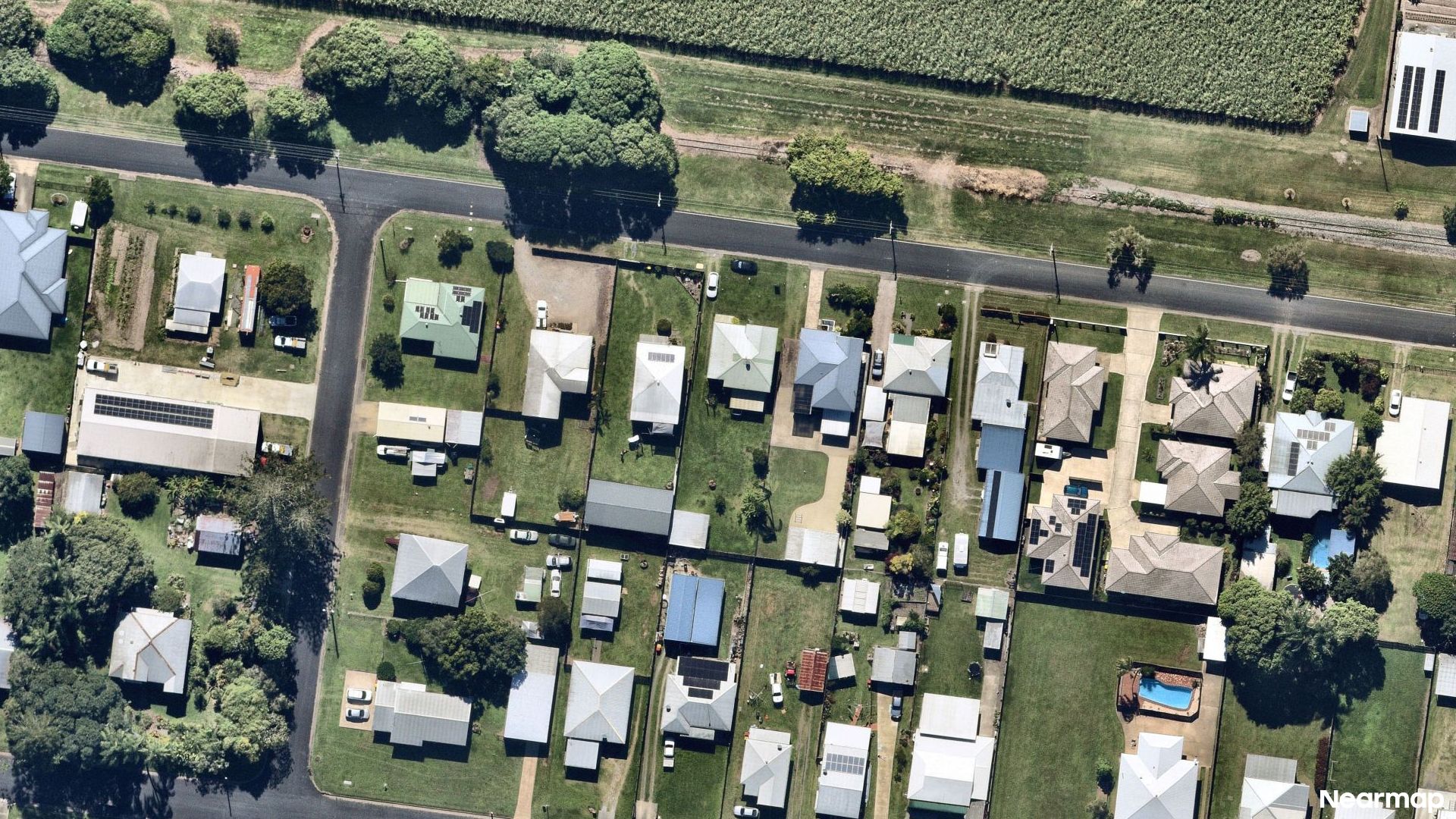 Vertical aerial view