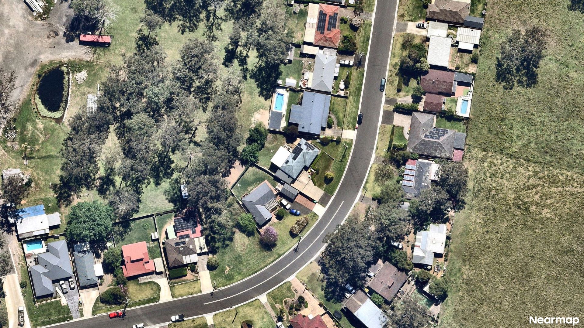 Vertical aerial view