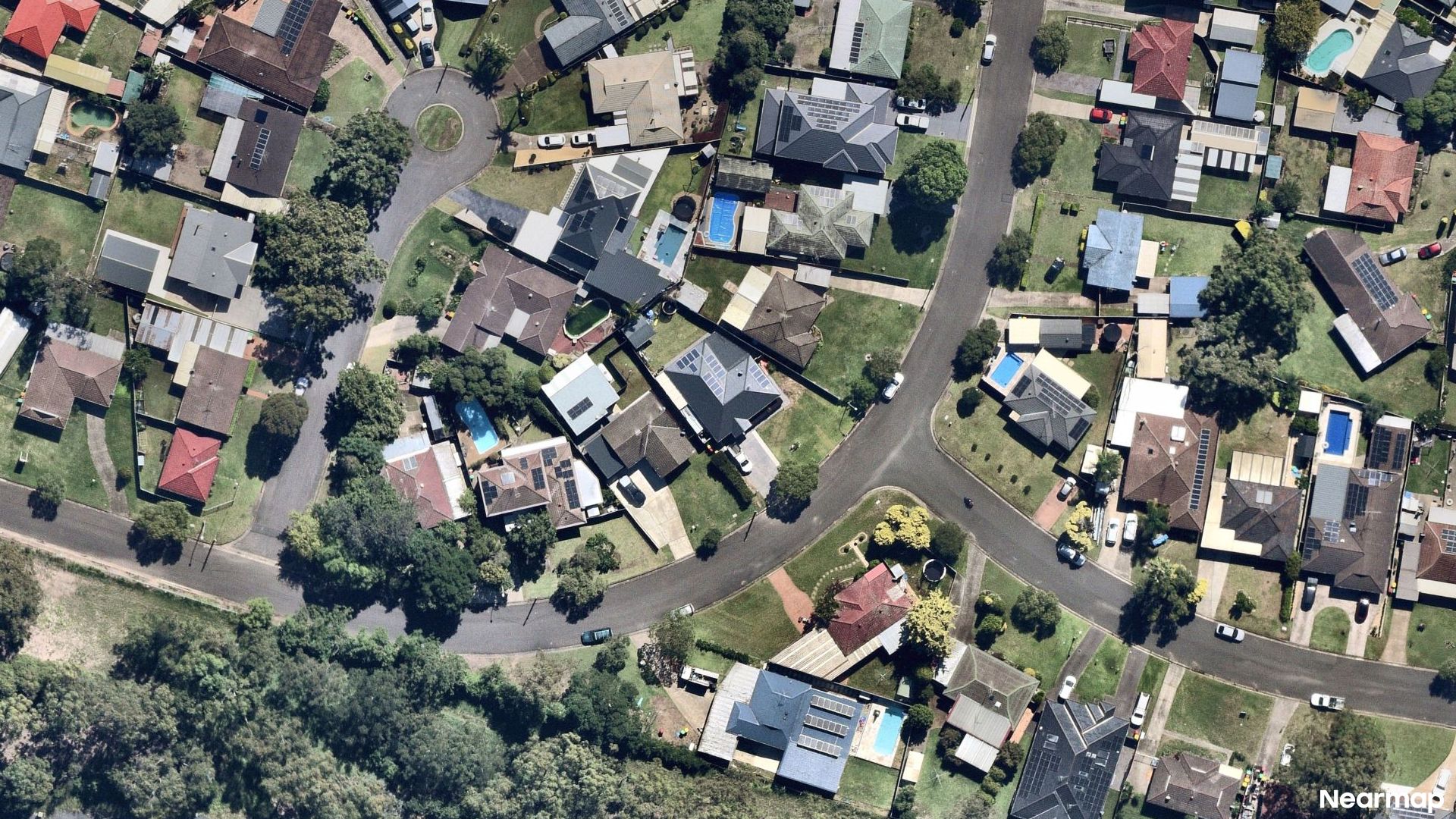 Vertical aerial view
