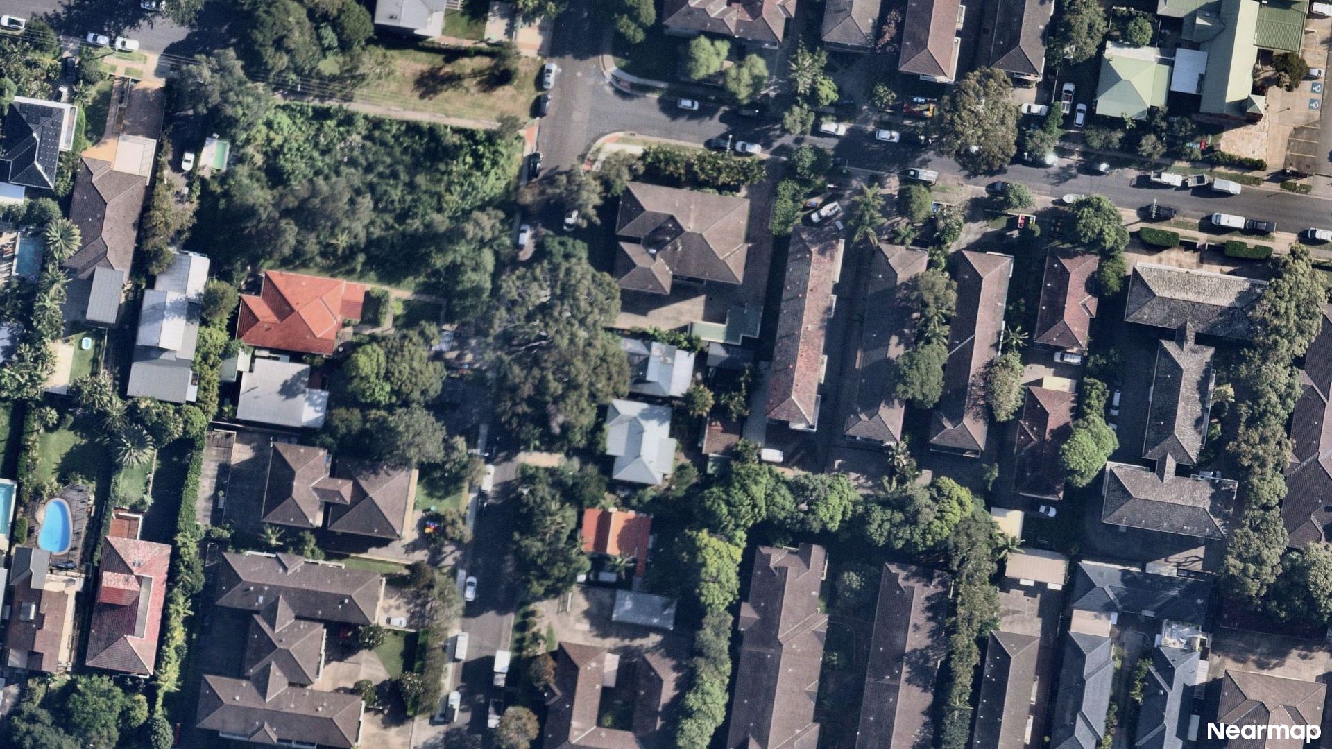 Vertical aerial view