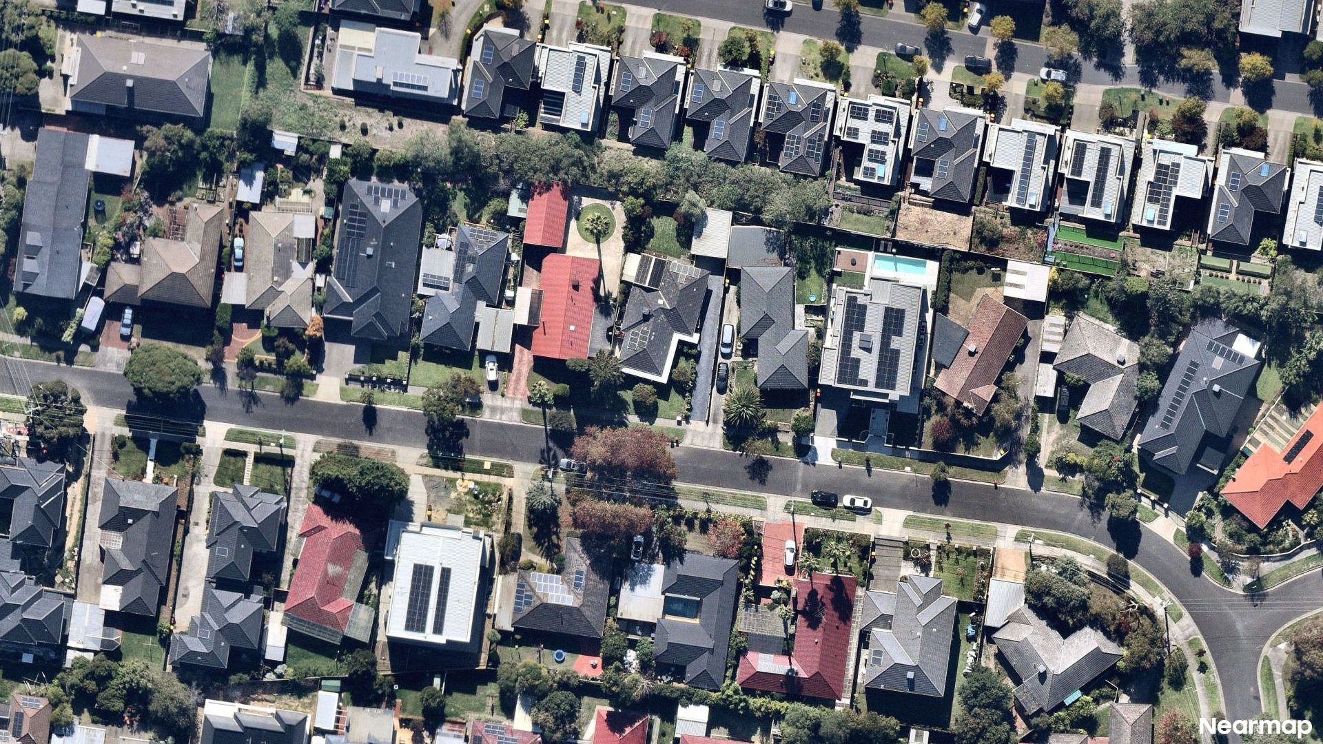 Vertical aerial view