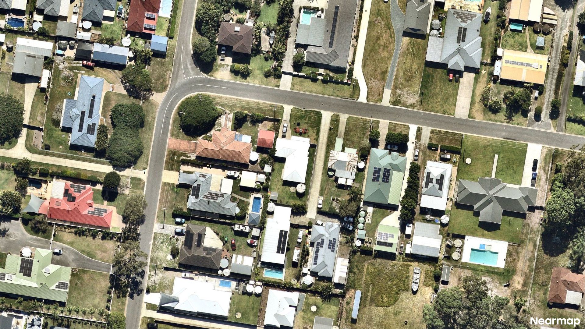 Vertical aerial view