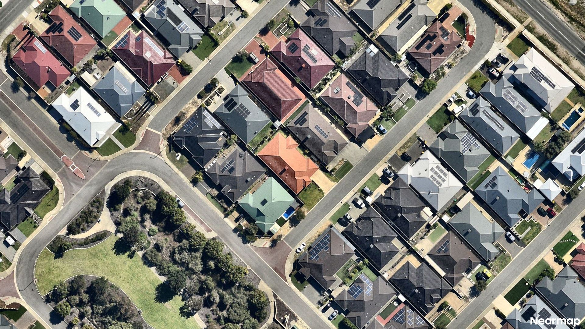 Vertical aerial view