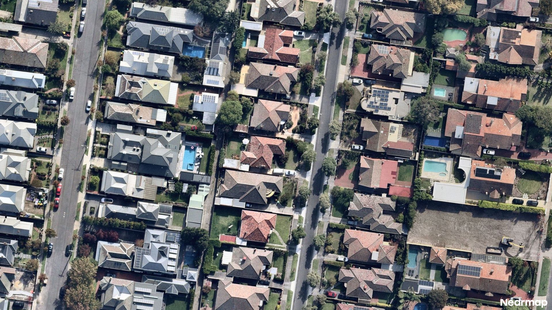 Vertical aerial view