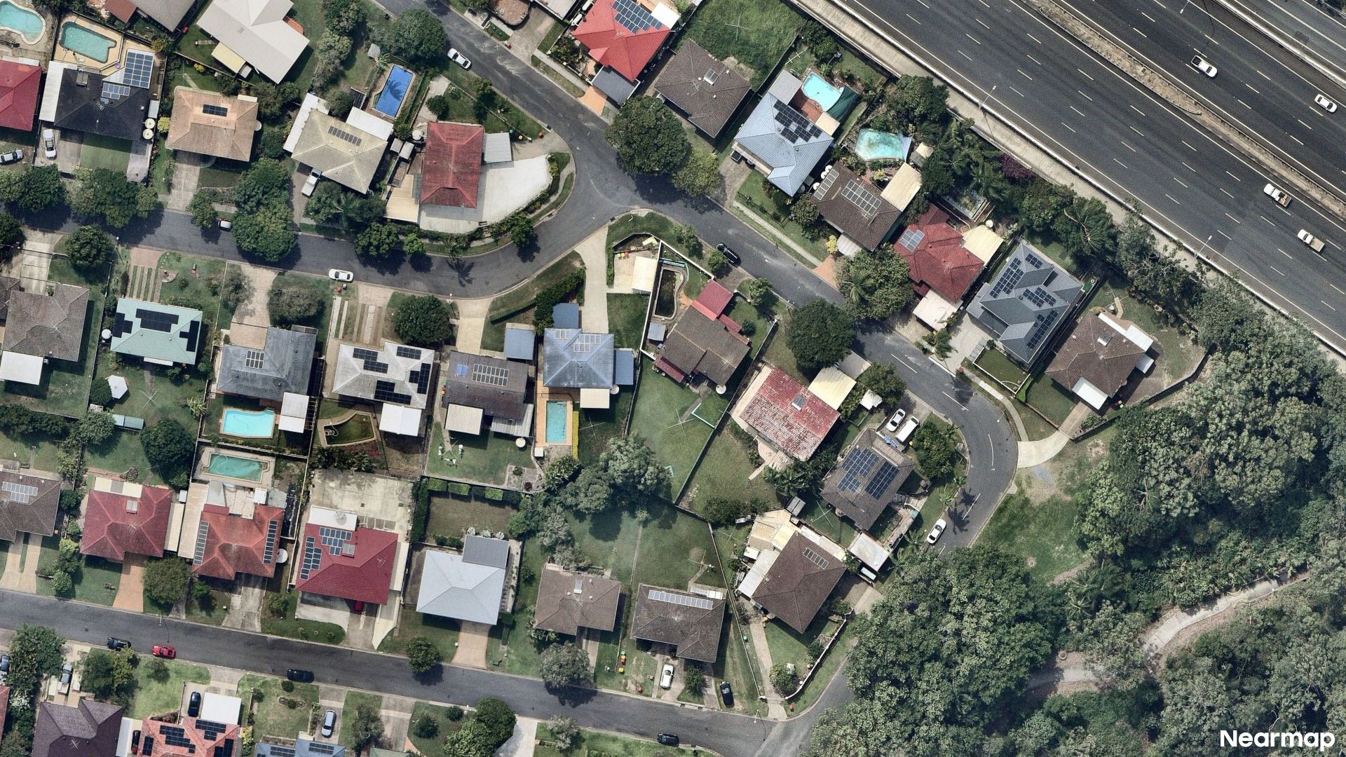 Vertical aerial view