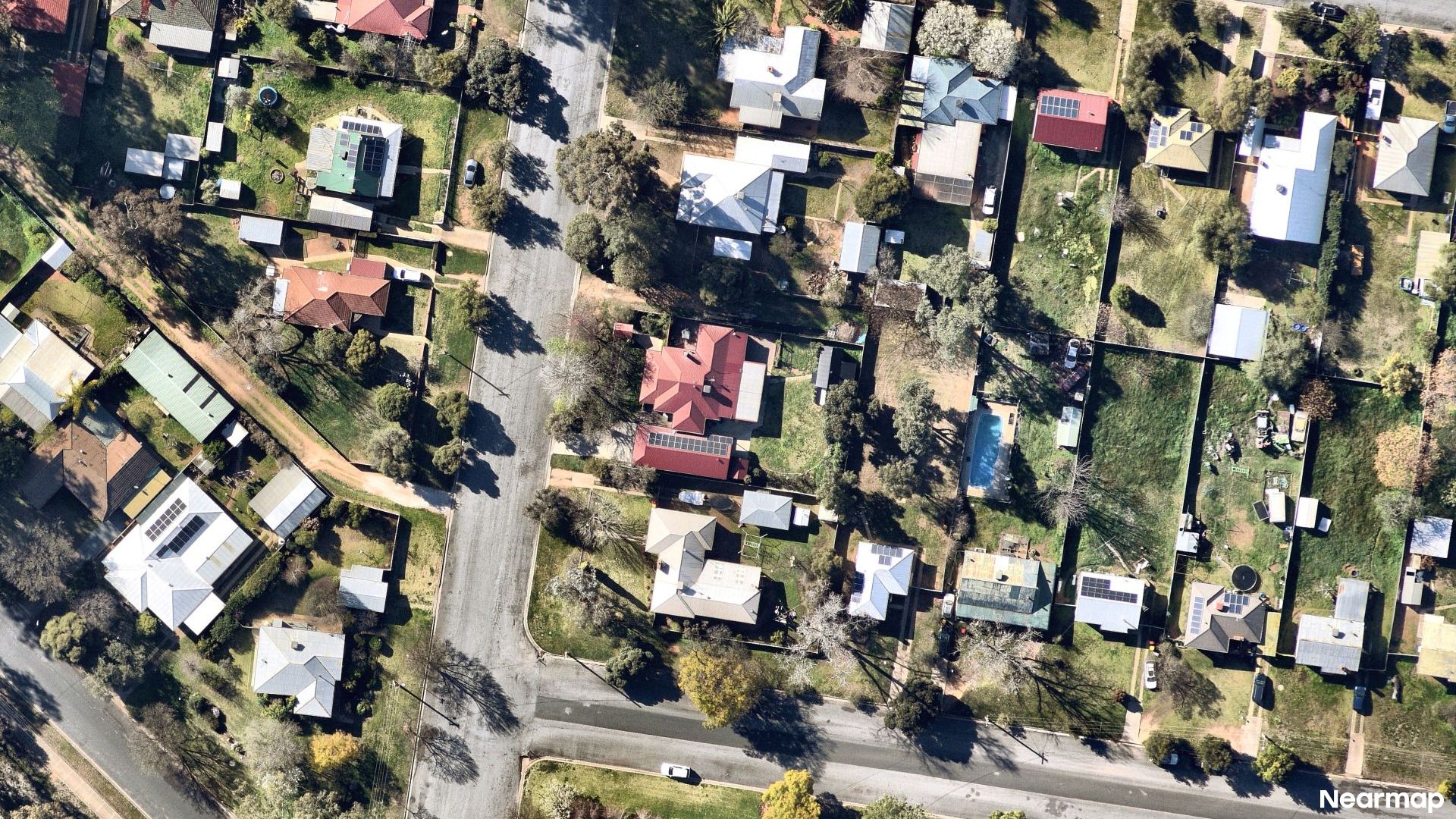 Vertical aerial view