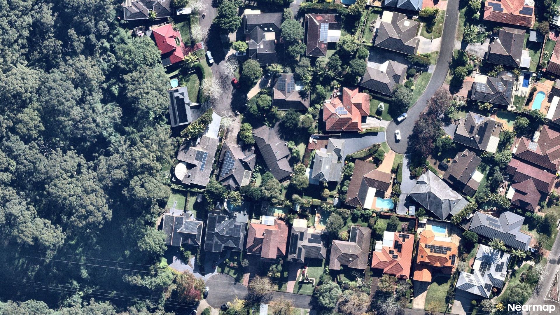 Vertical aerial view