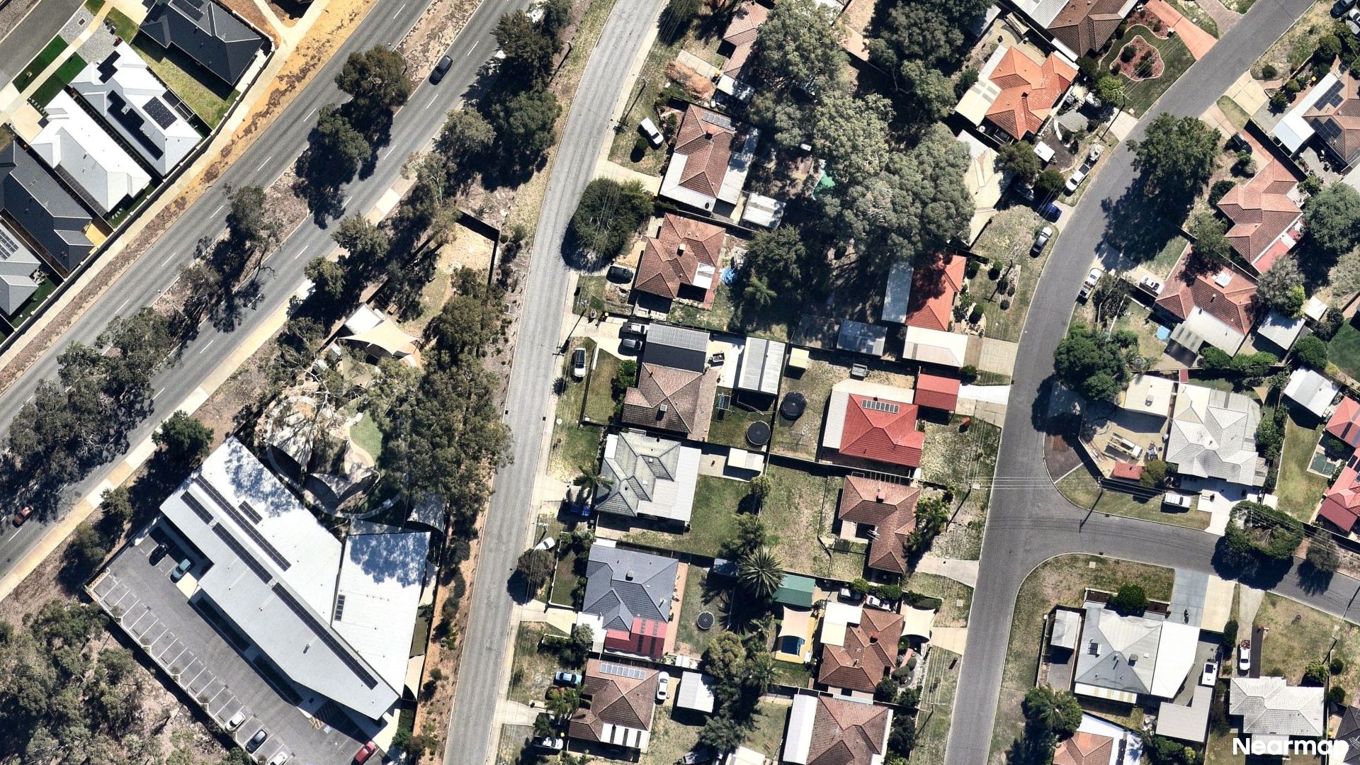 Vertical aerial view