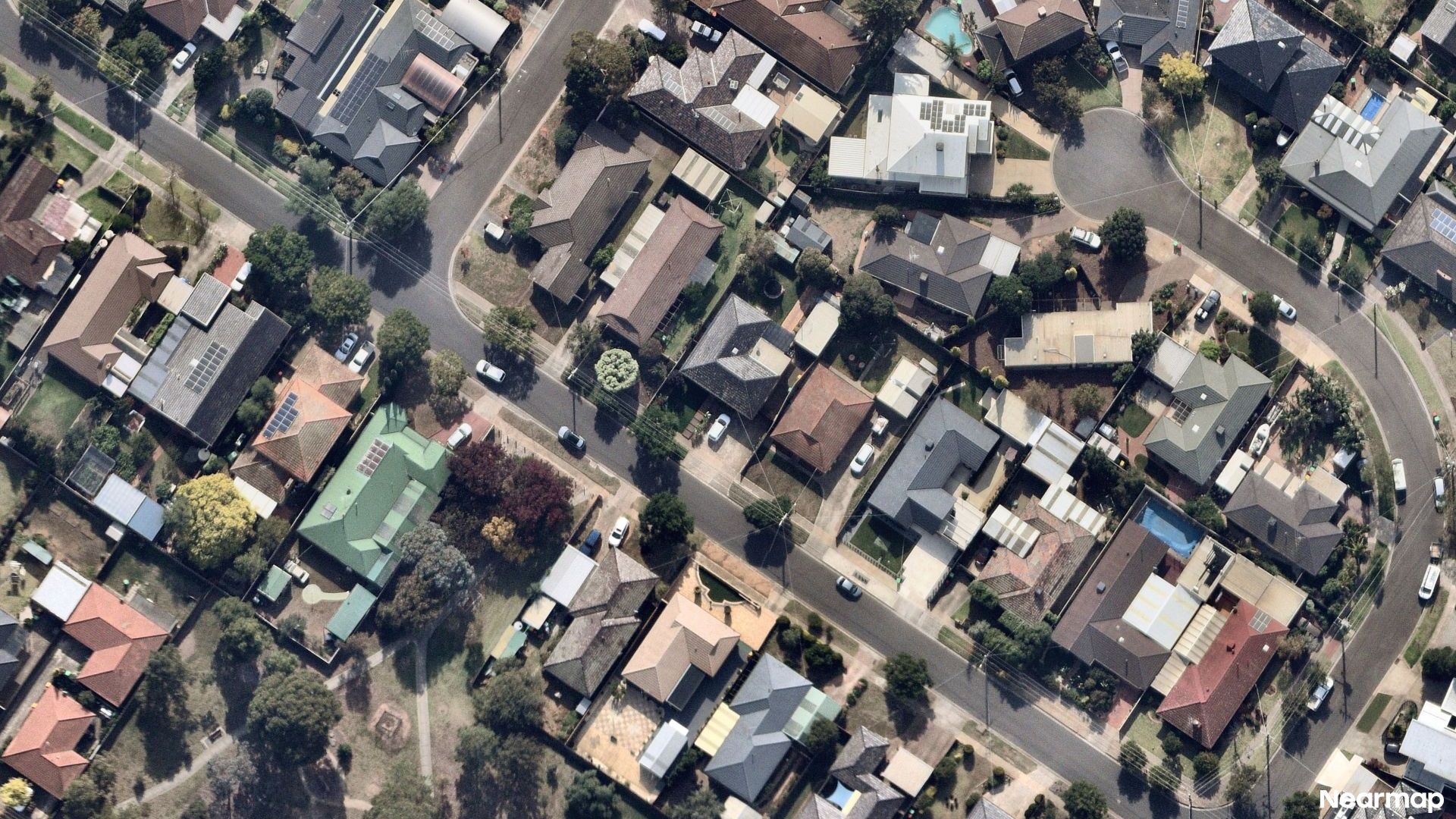 Vertical aerial view