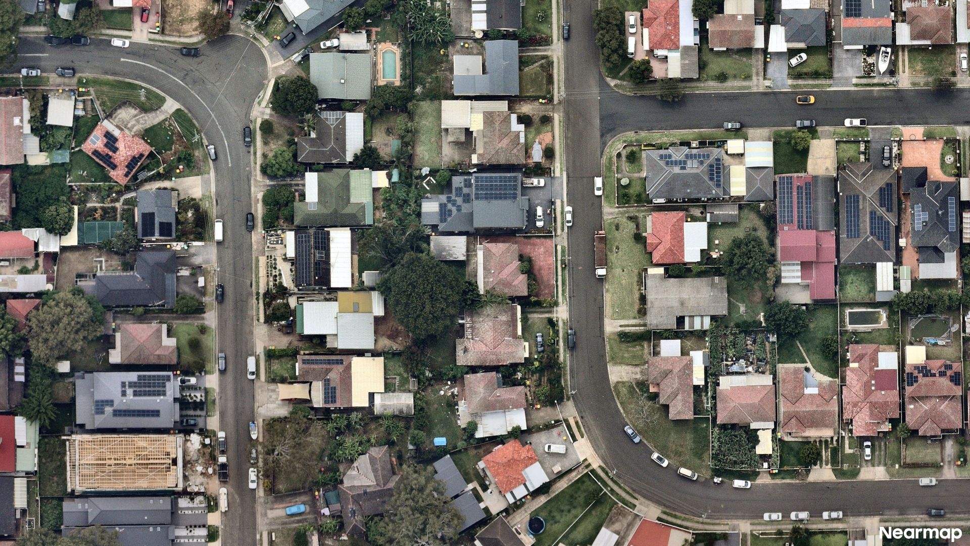 Vertical aerial view