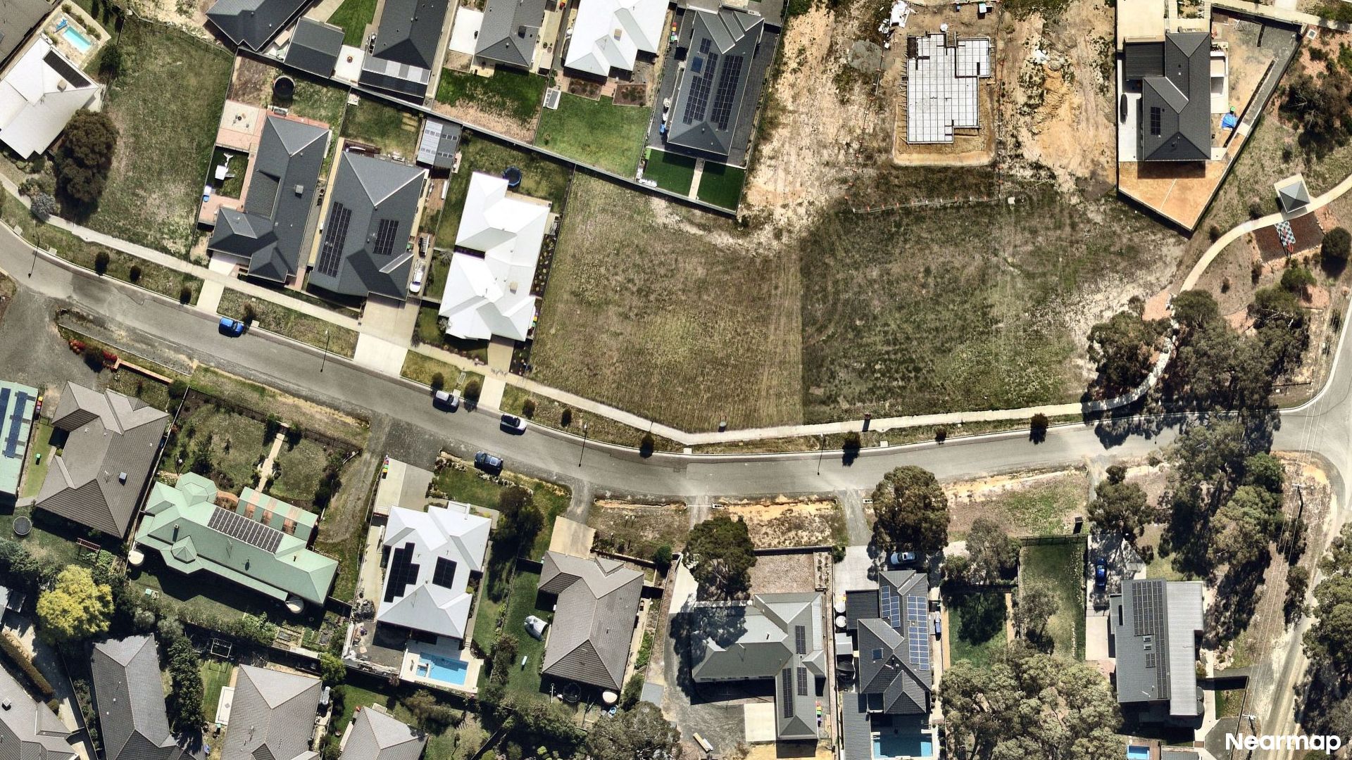 Vertical aerial view
