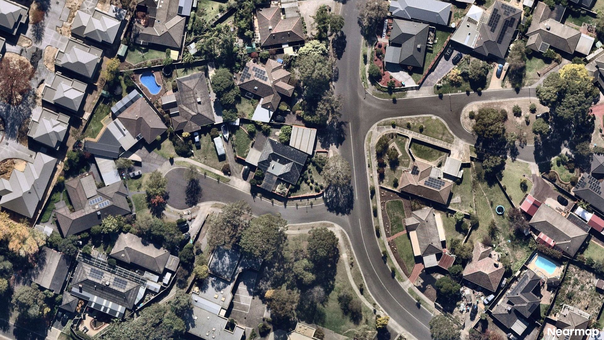 Vertical aerial view