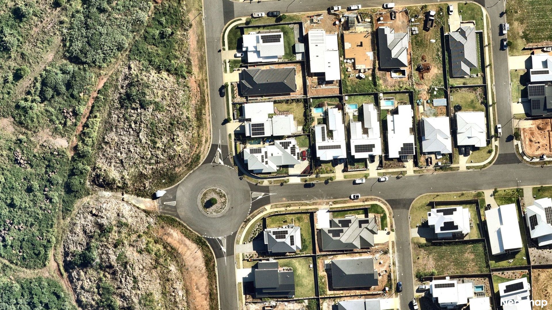 Vertical aerial view