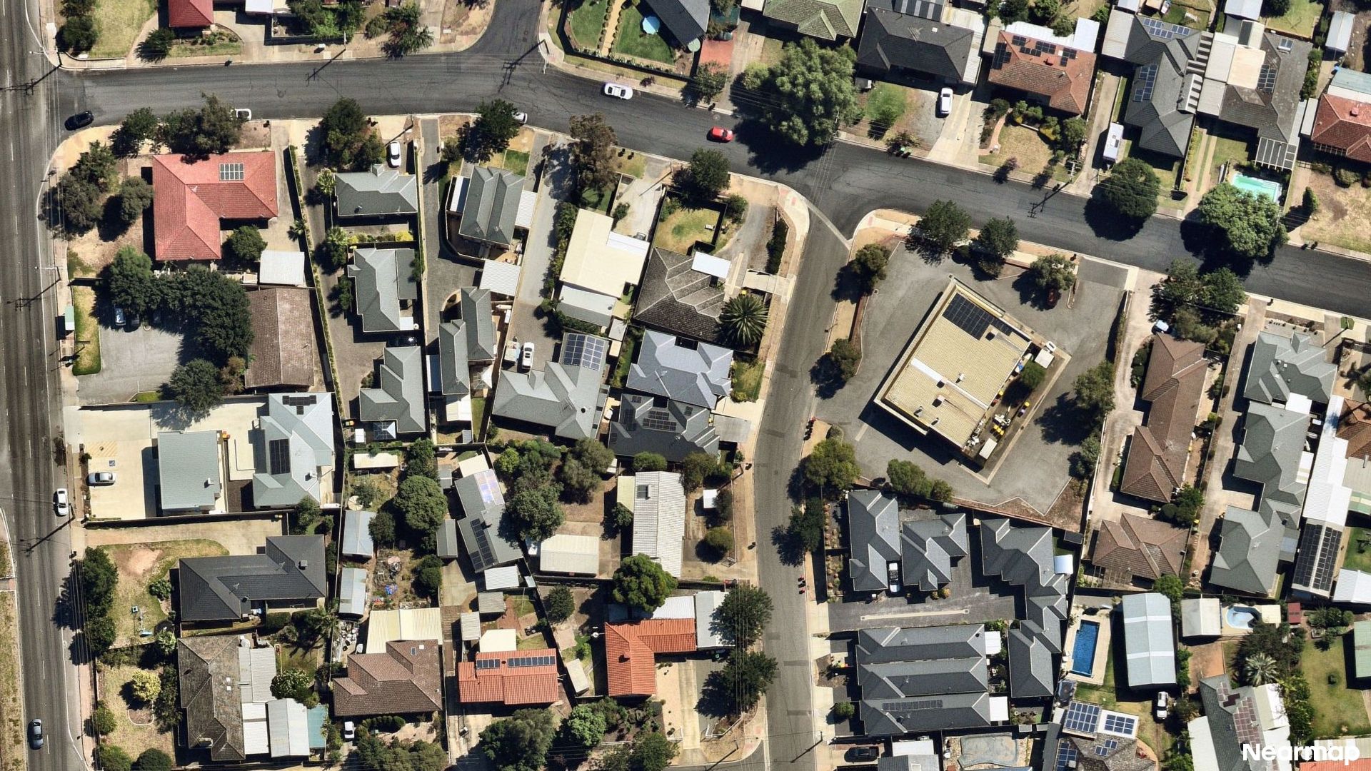 Vertical aerial view