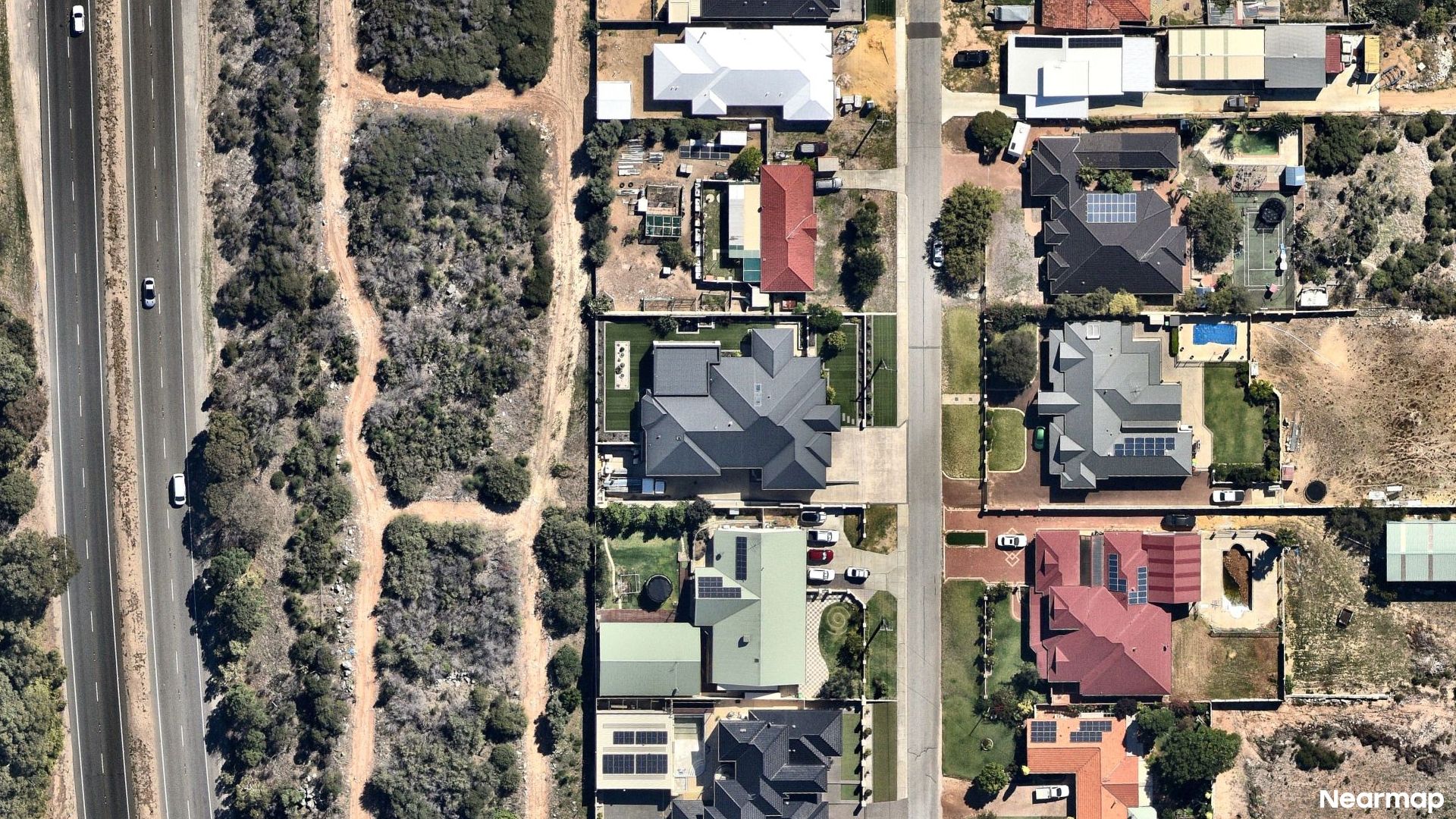 Vertical aerial view