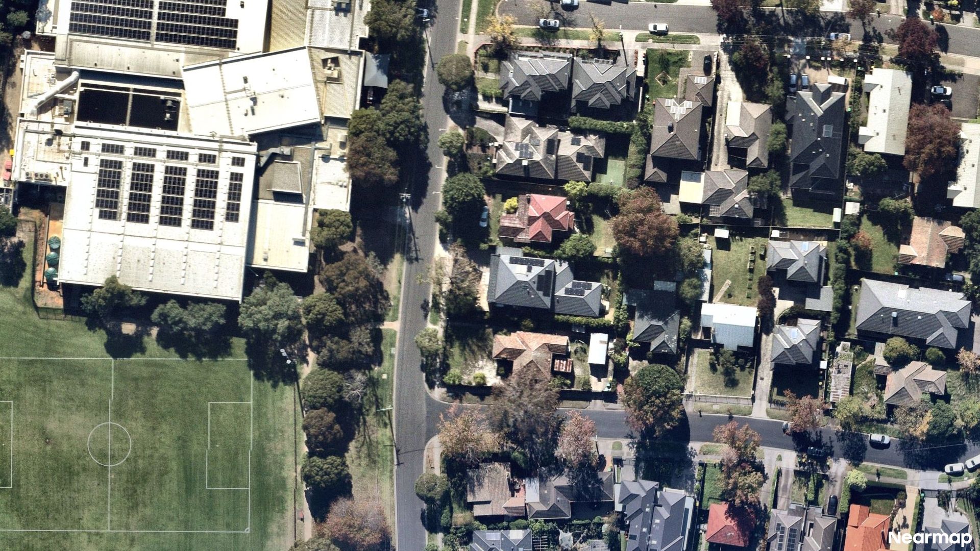 Vertical aerial view