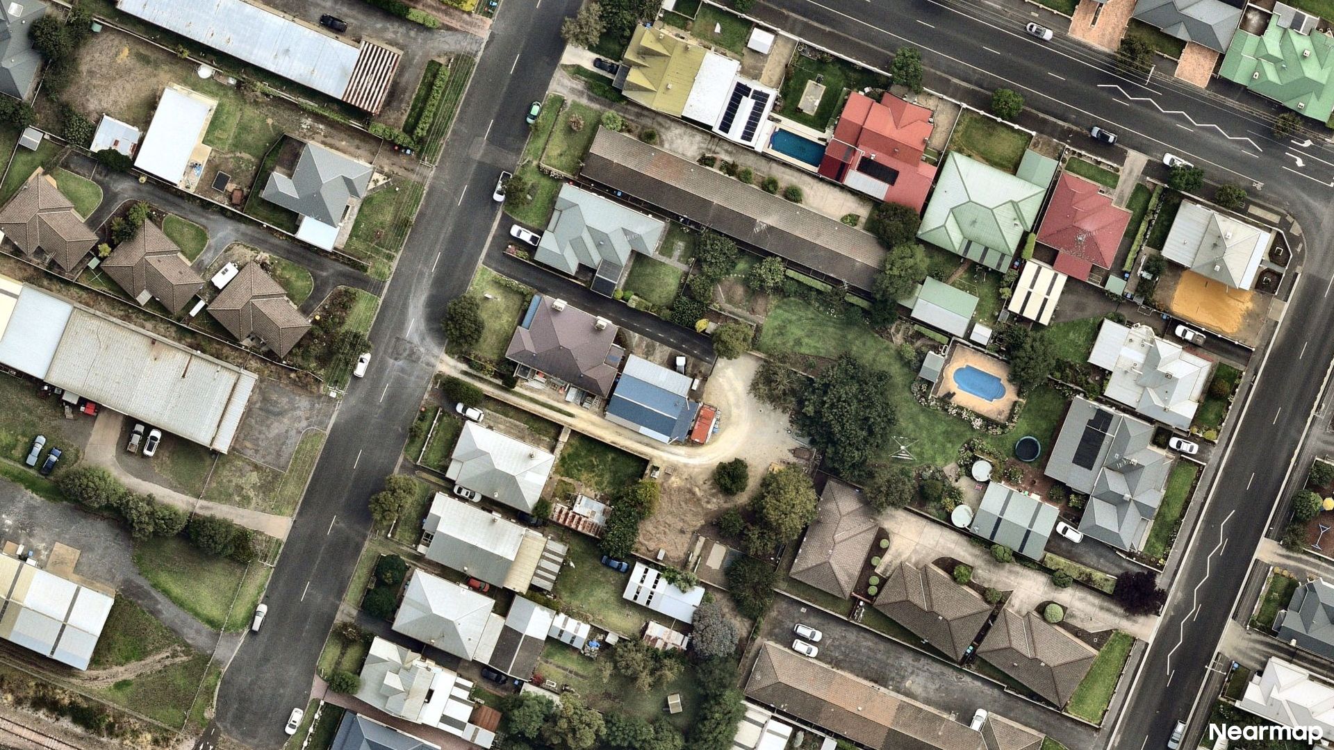 Vertical aerial view