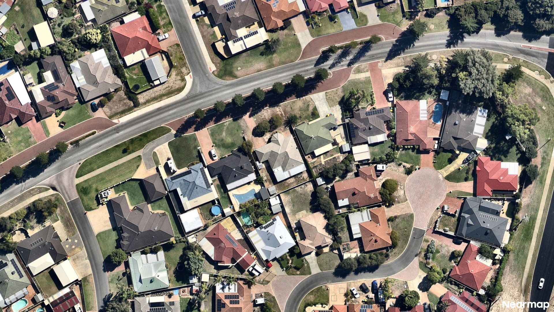 Vertical aerial view