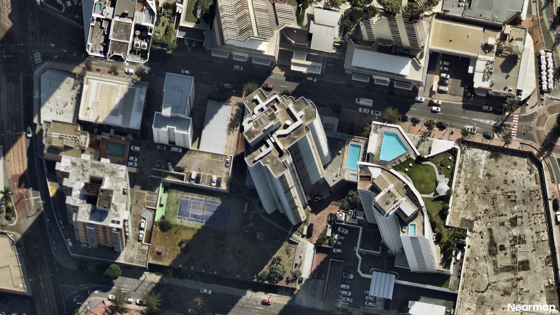 Vertical aerial view