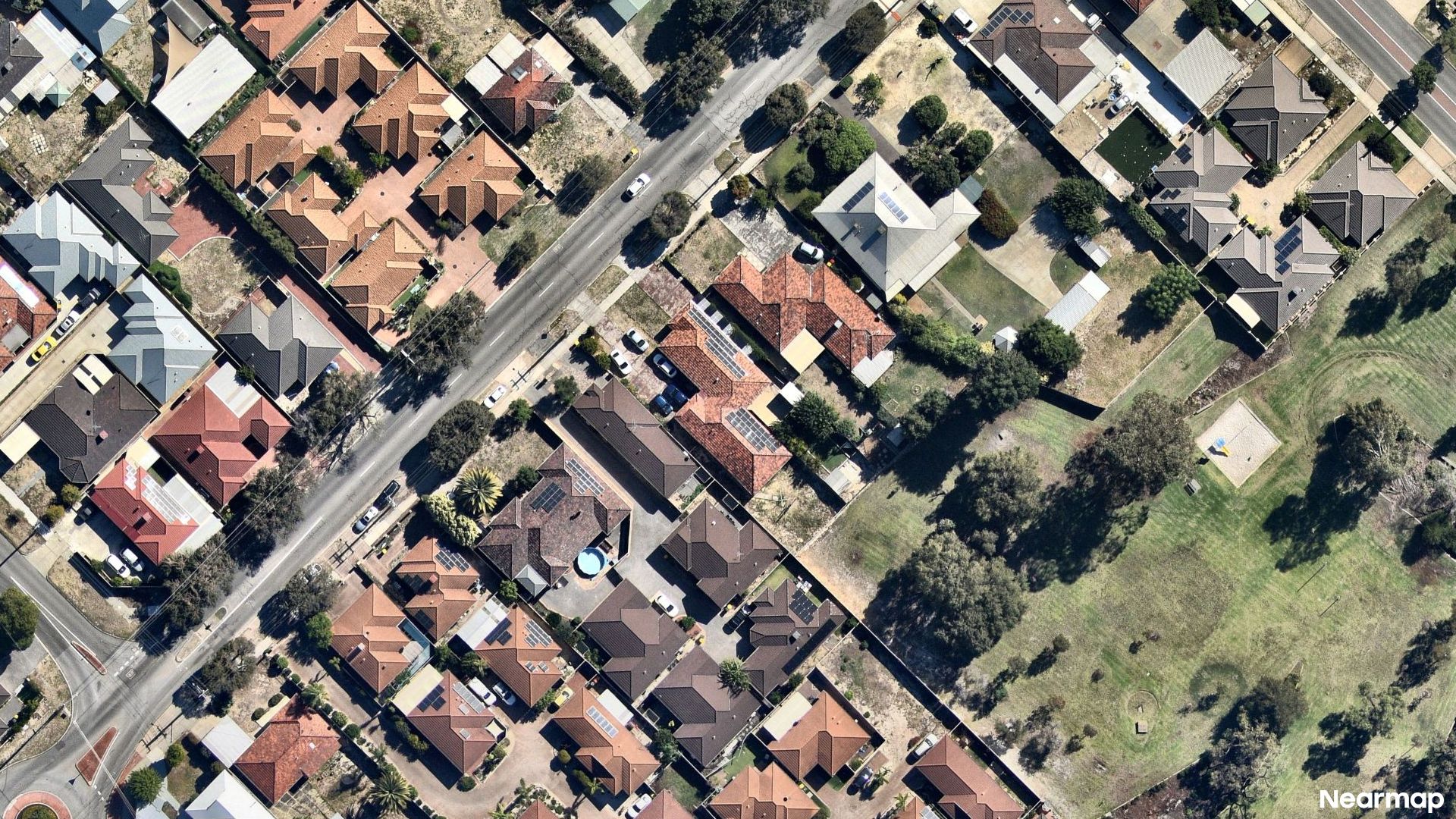 Vertical aerial view