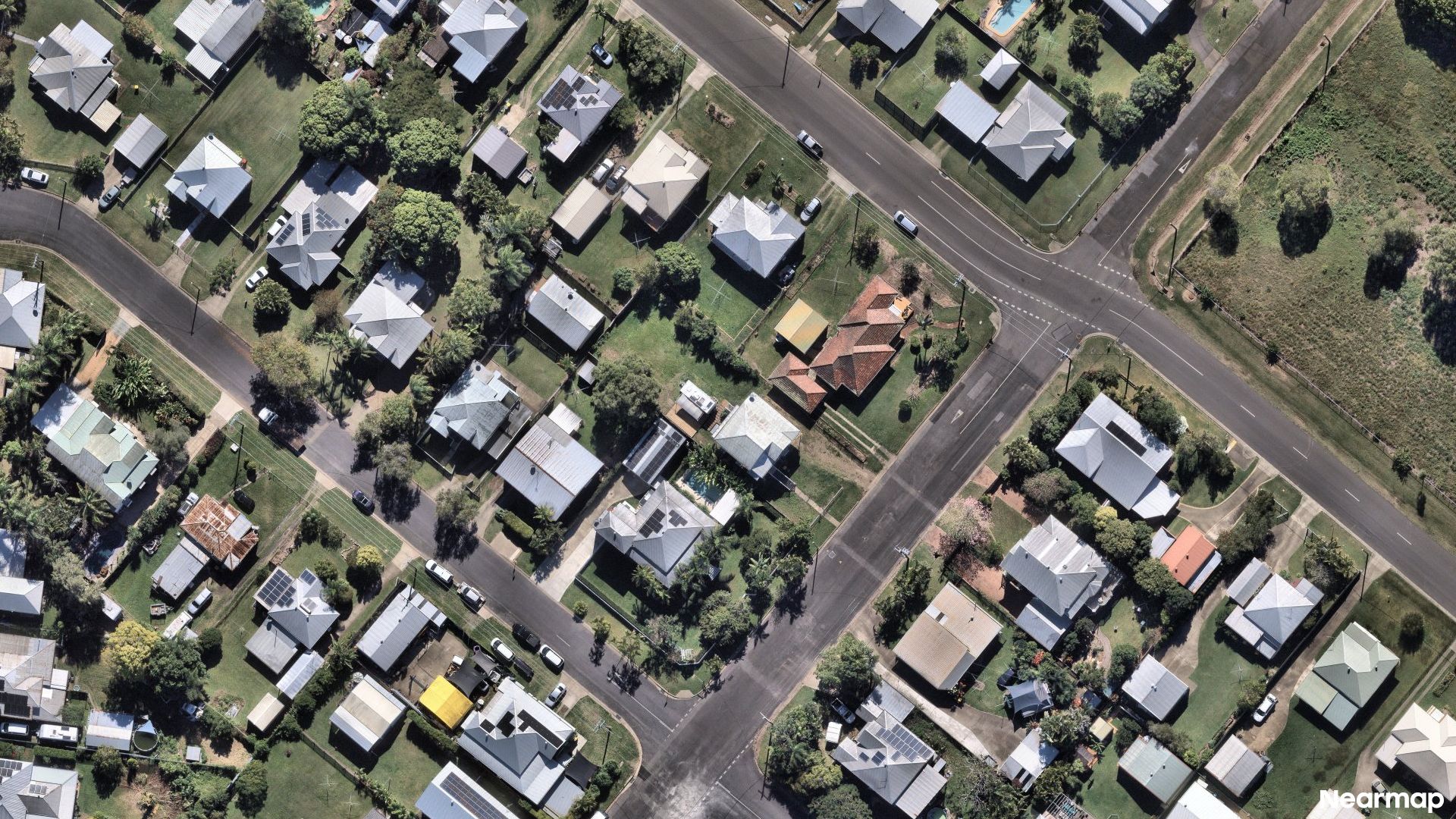 Vertical aerial view