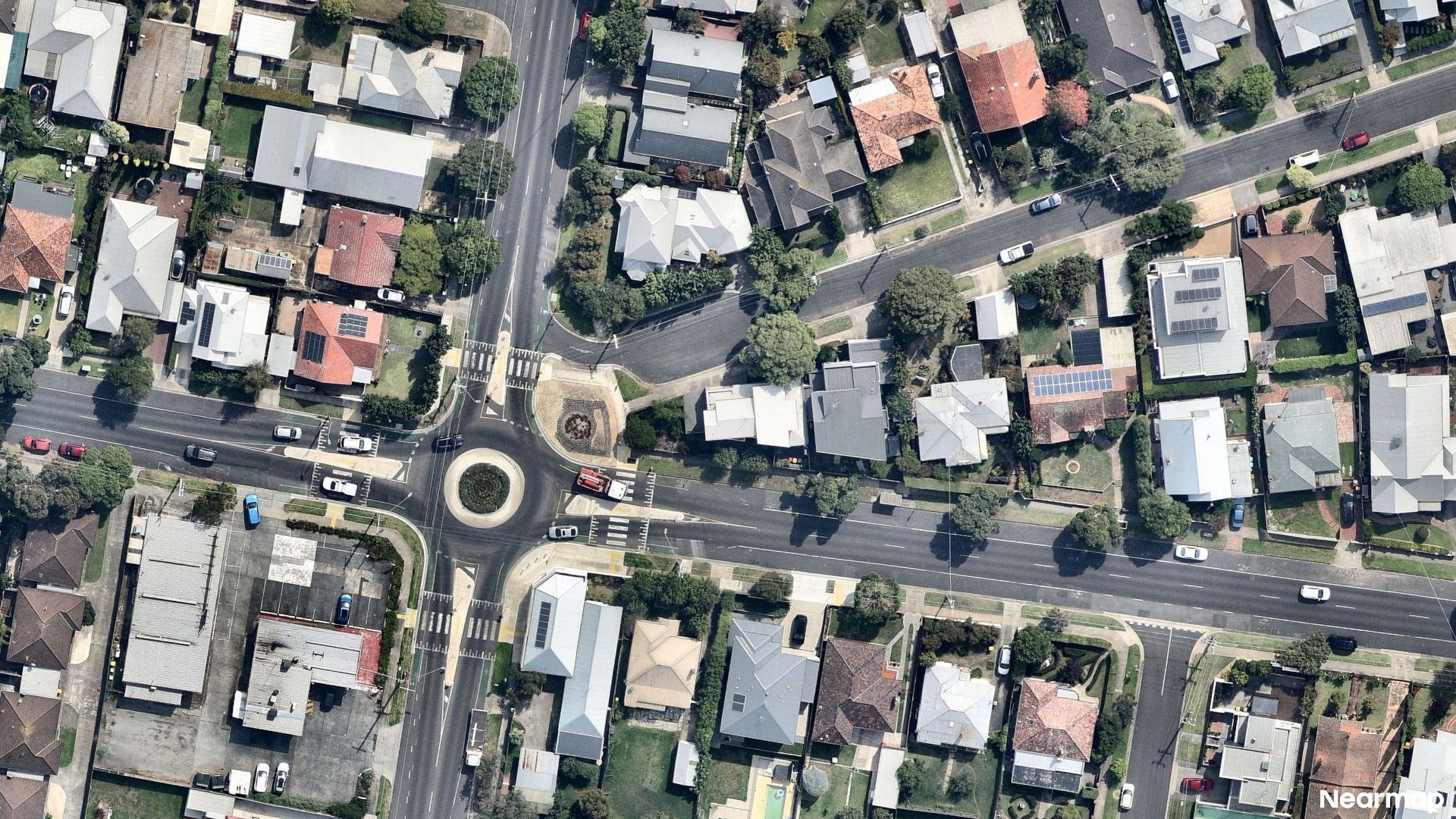 Vertical aerial view