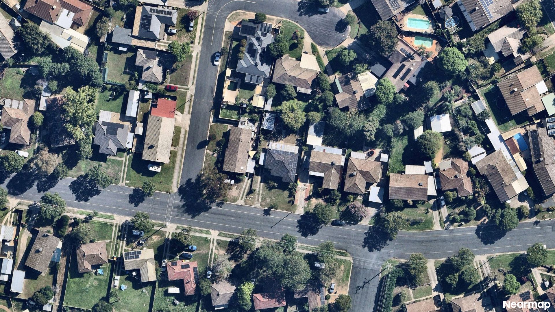 Vertical aerial view