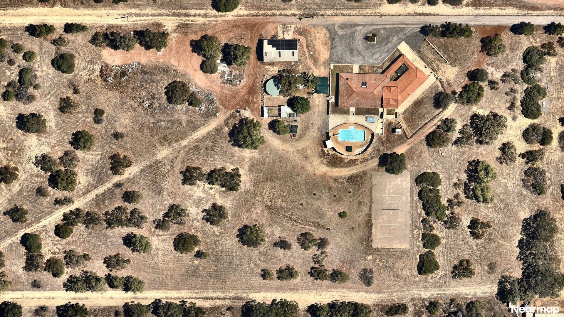 Vertical aerial view