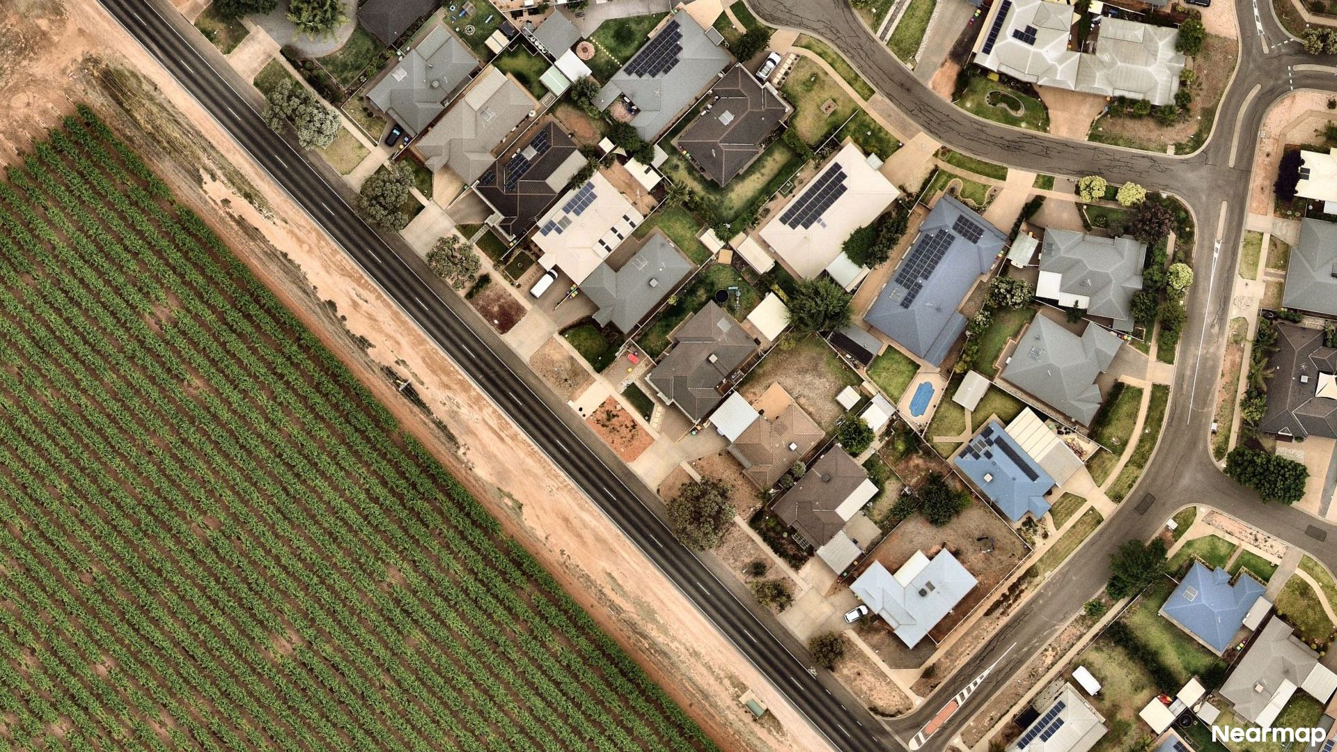 Vertical aerial view