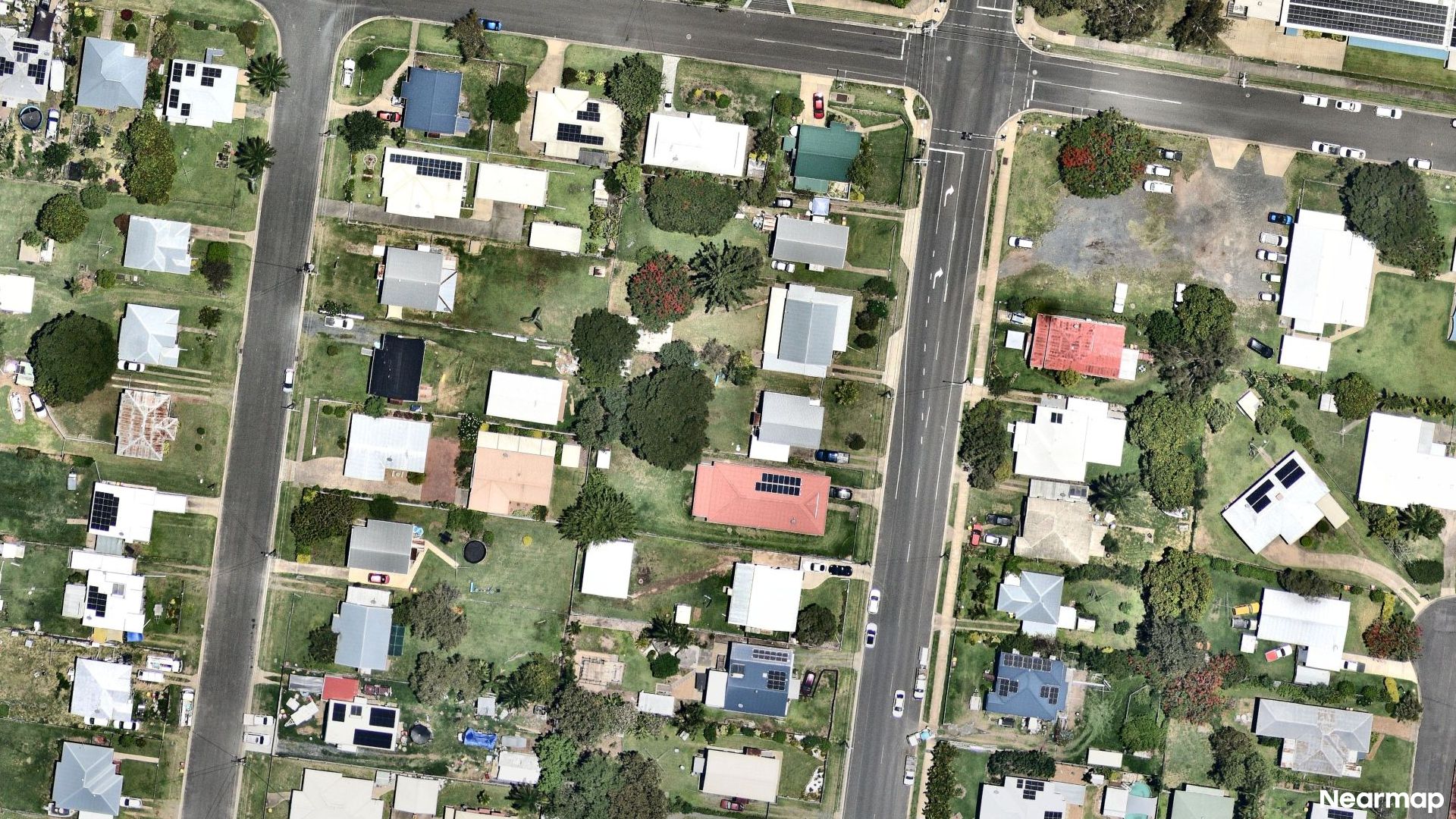 Vertical aerial view