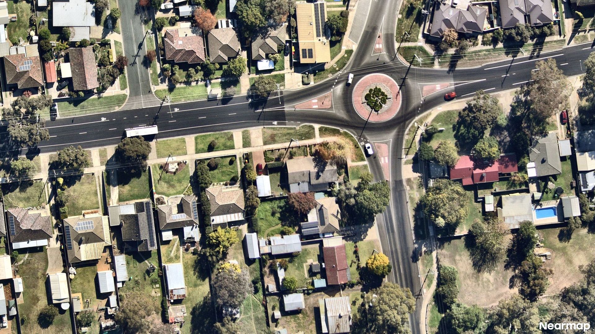 Vertical aerial view