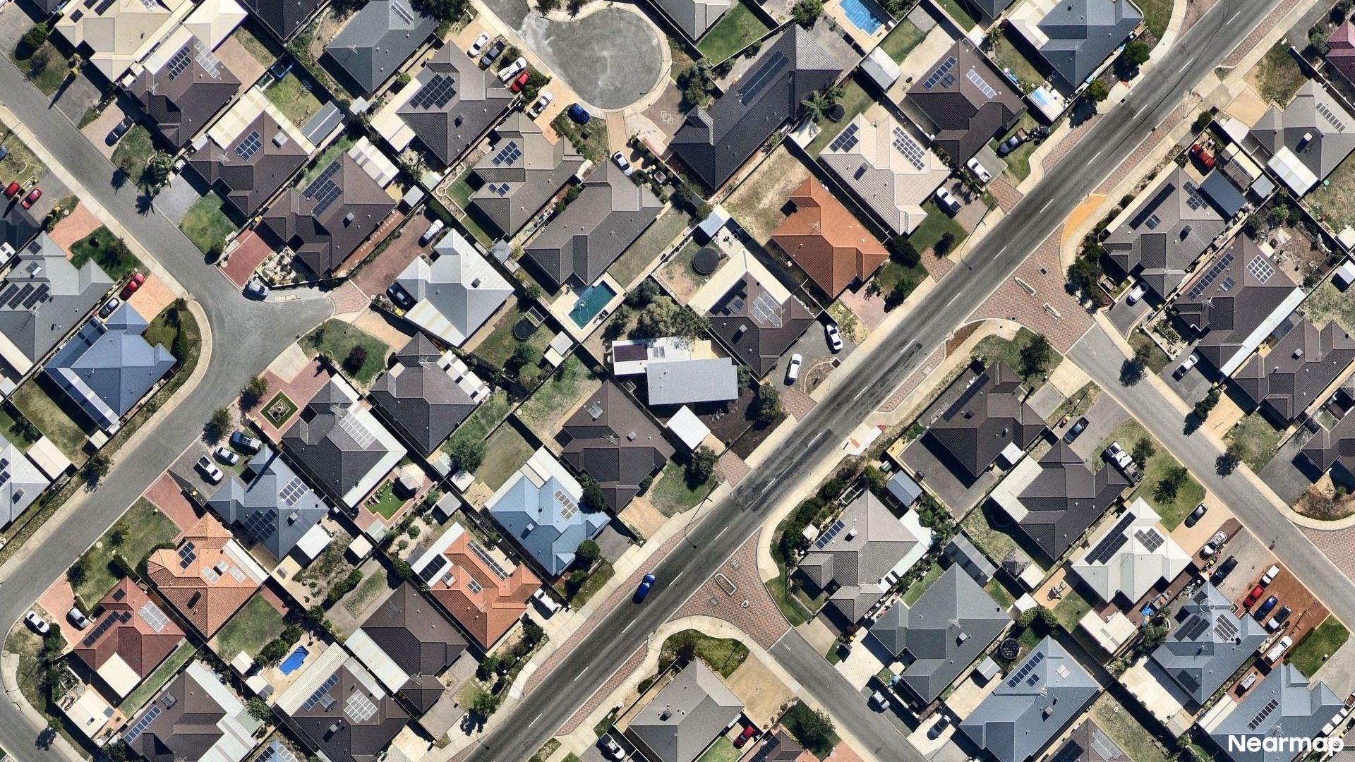 Vertical aerial view