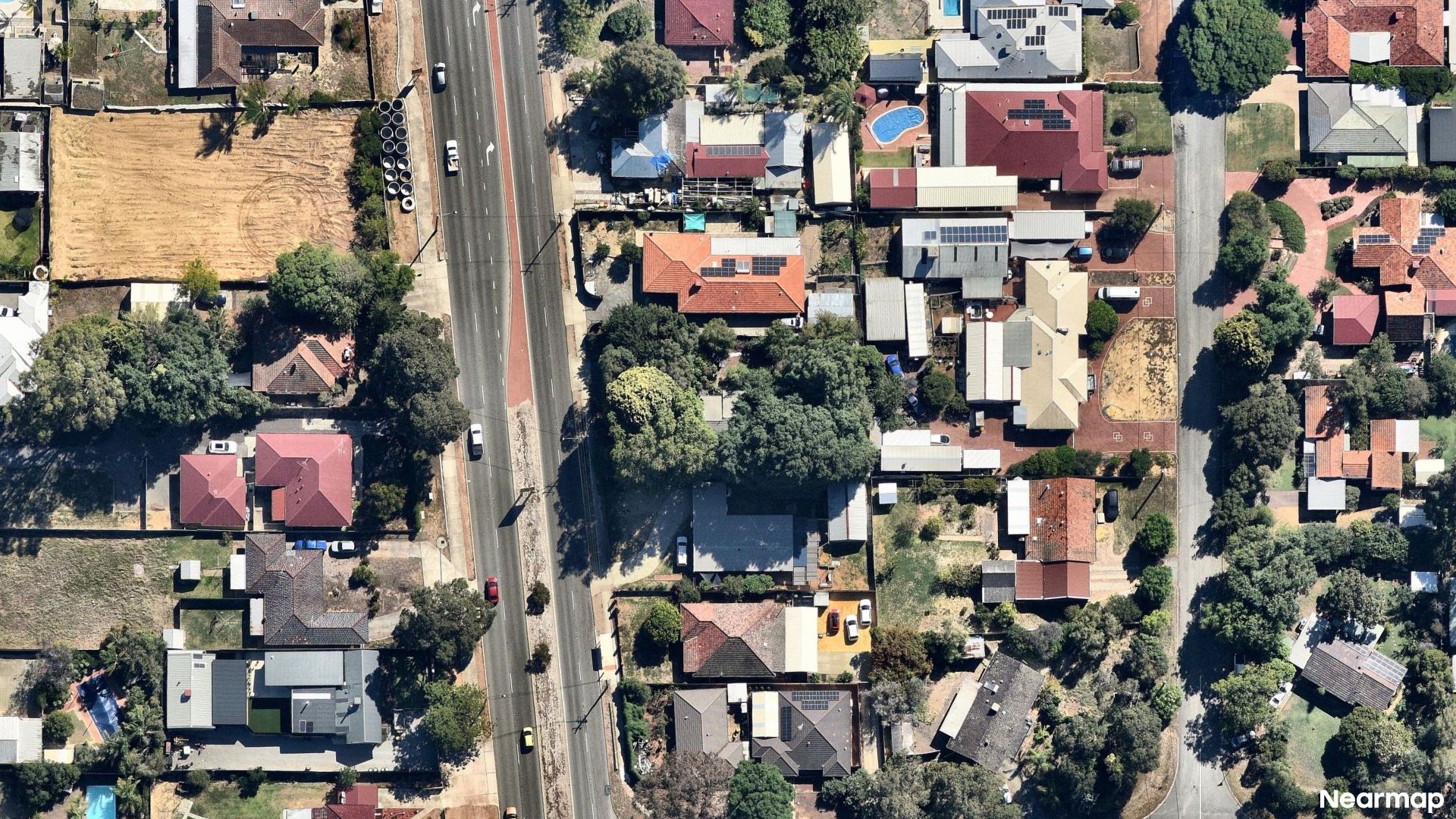 Vertical aerial view