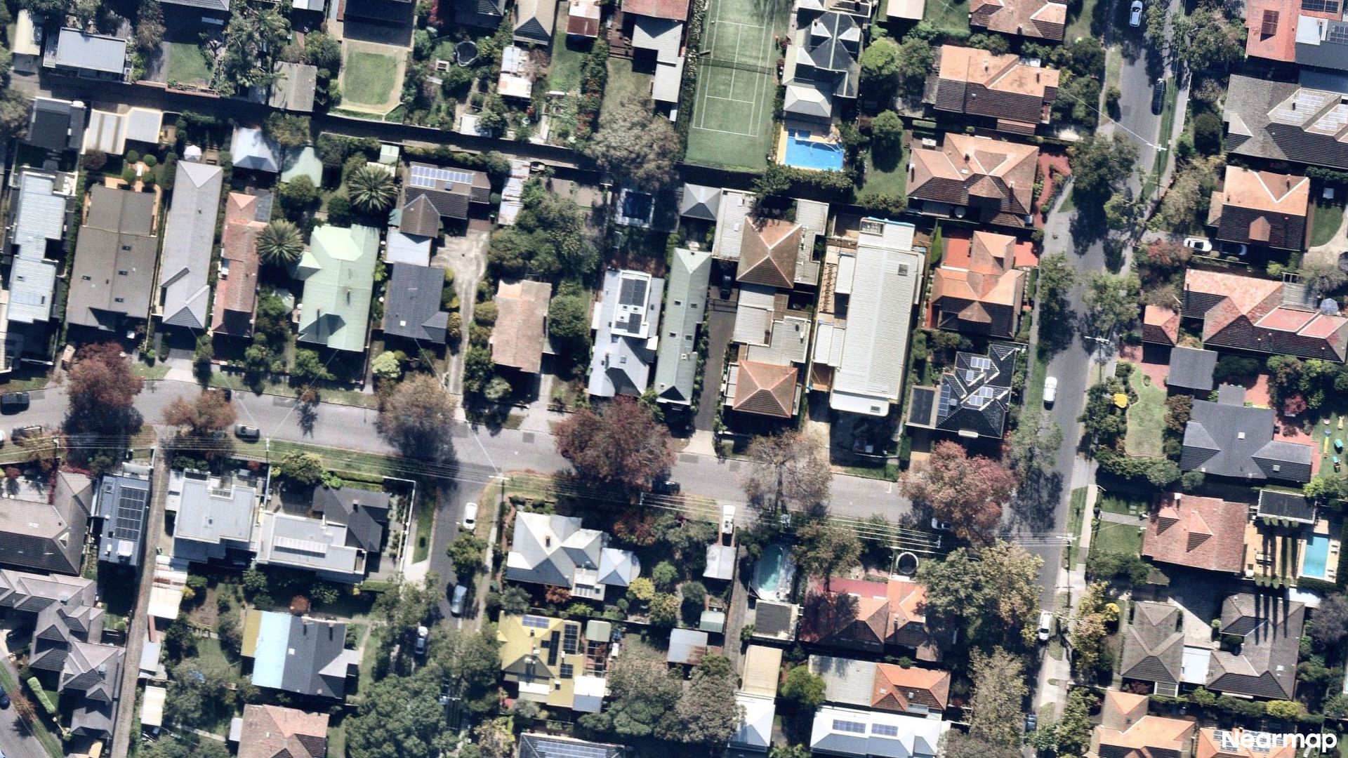 Vertical aerial view