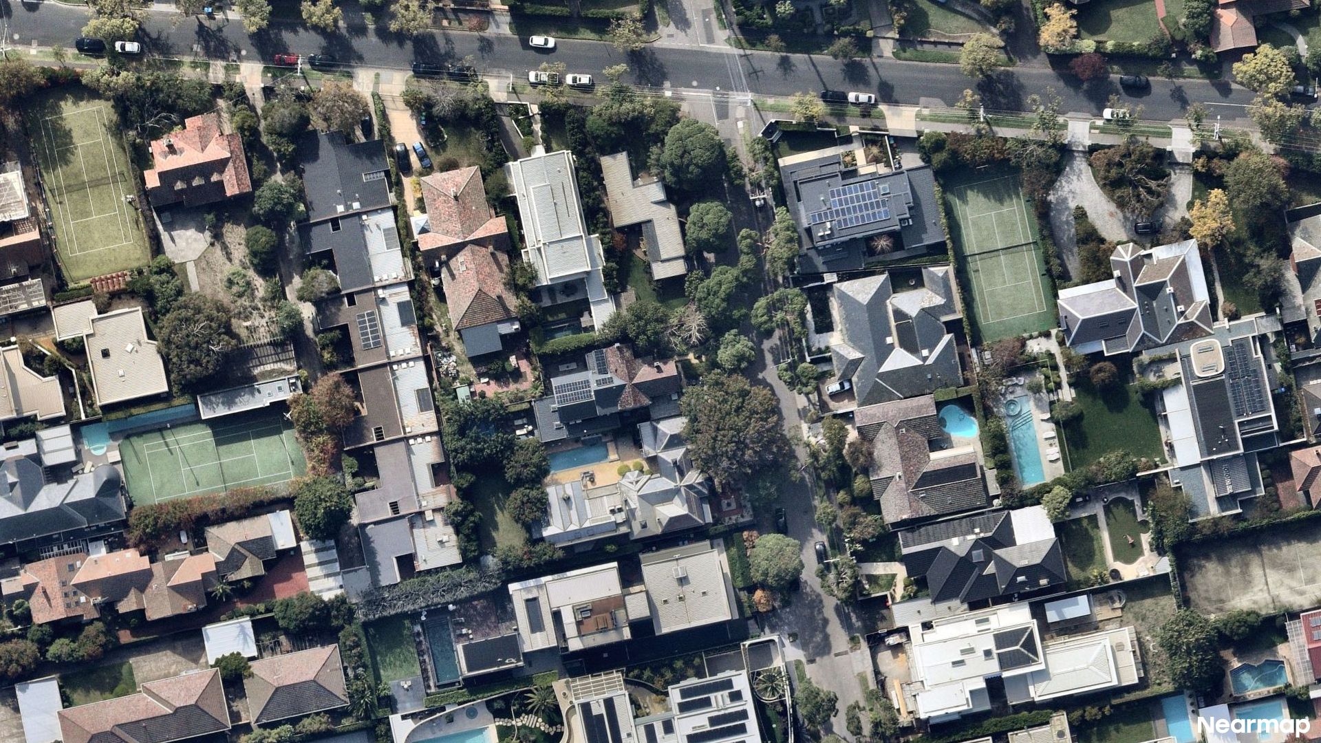 Vertical aerial view