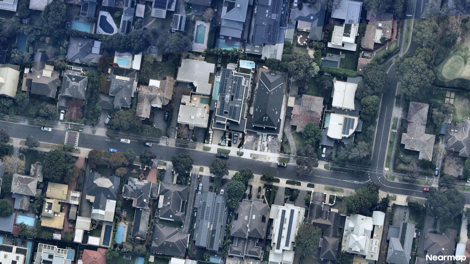 Vertical aerial view