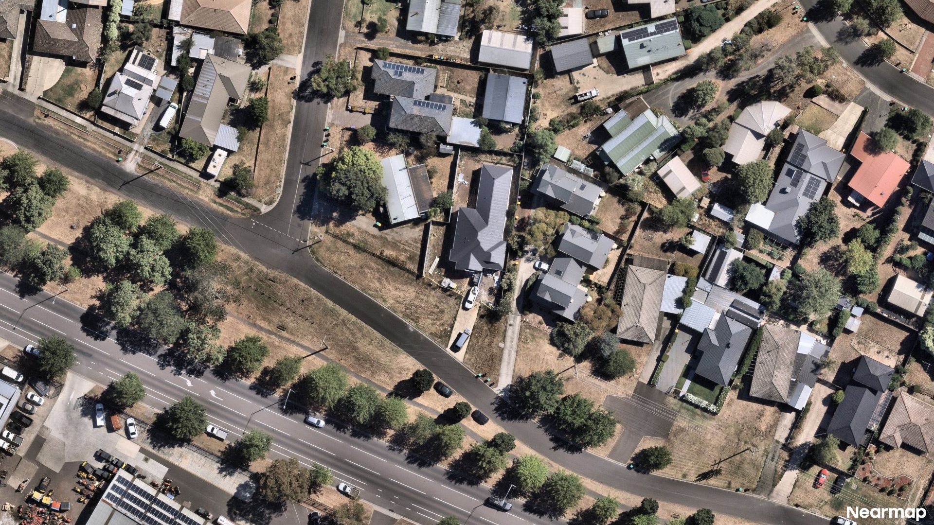 Vertical aerial view