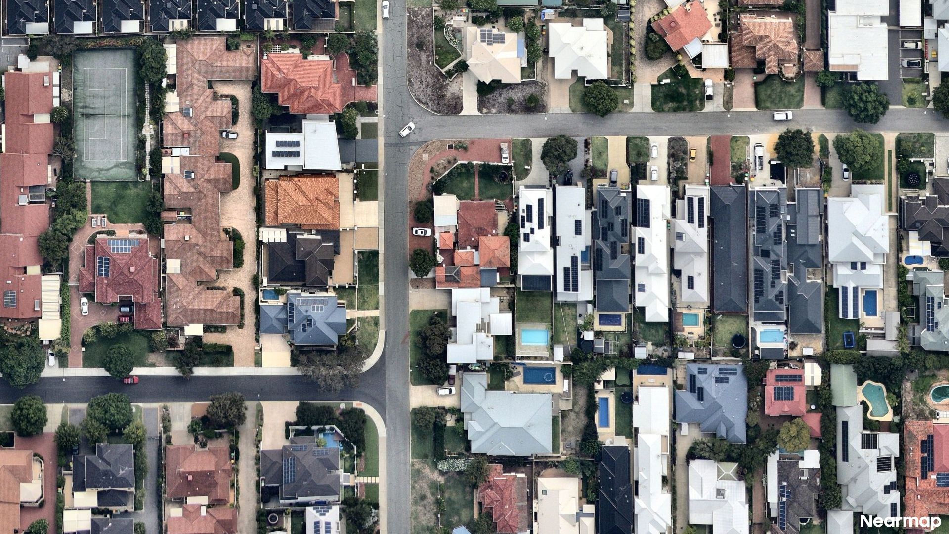 Vertical aerial view