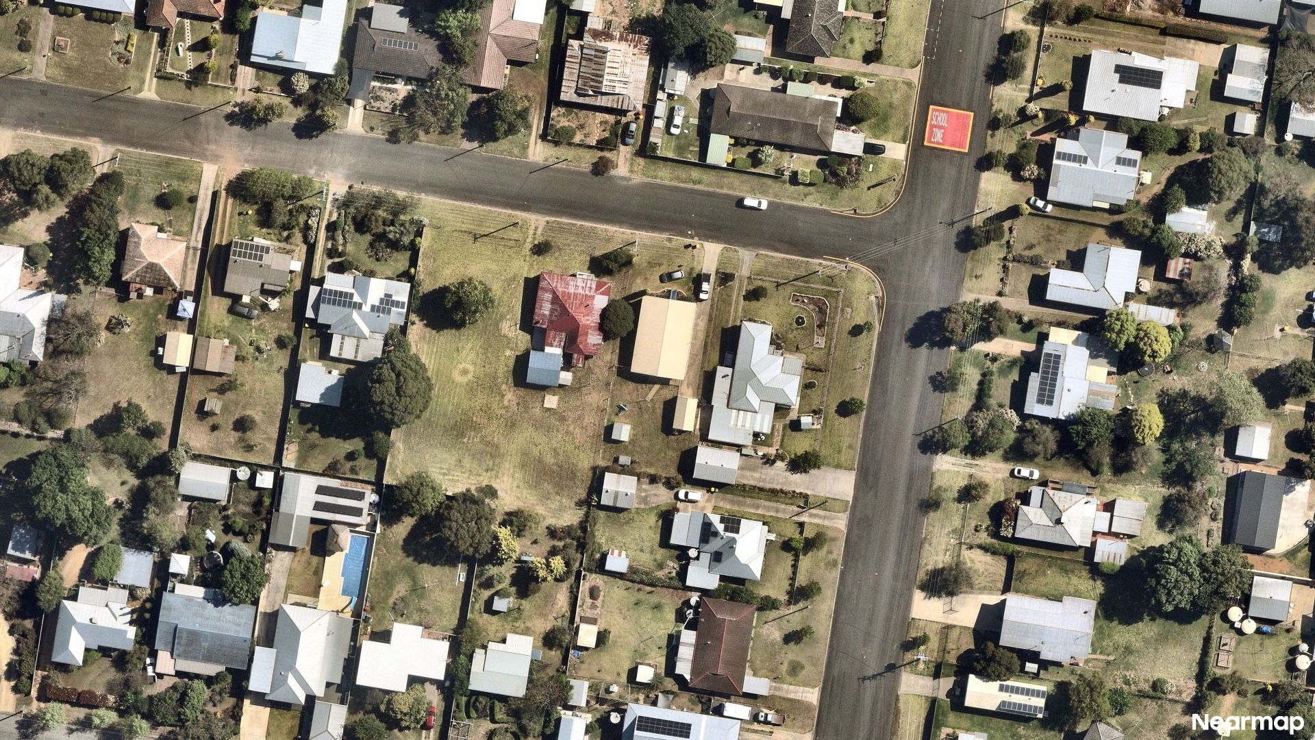 Vertical aerial view