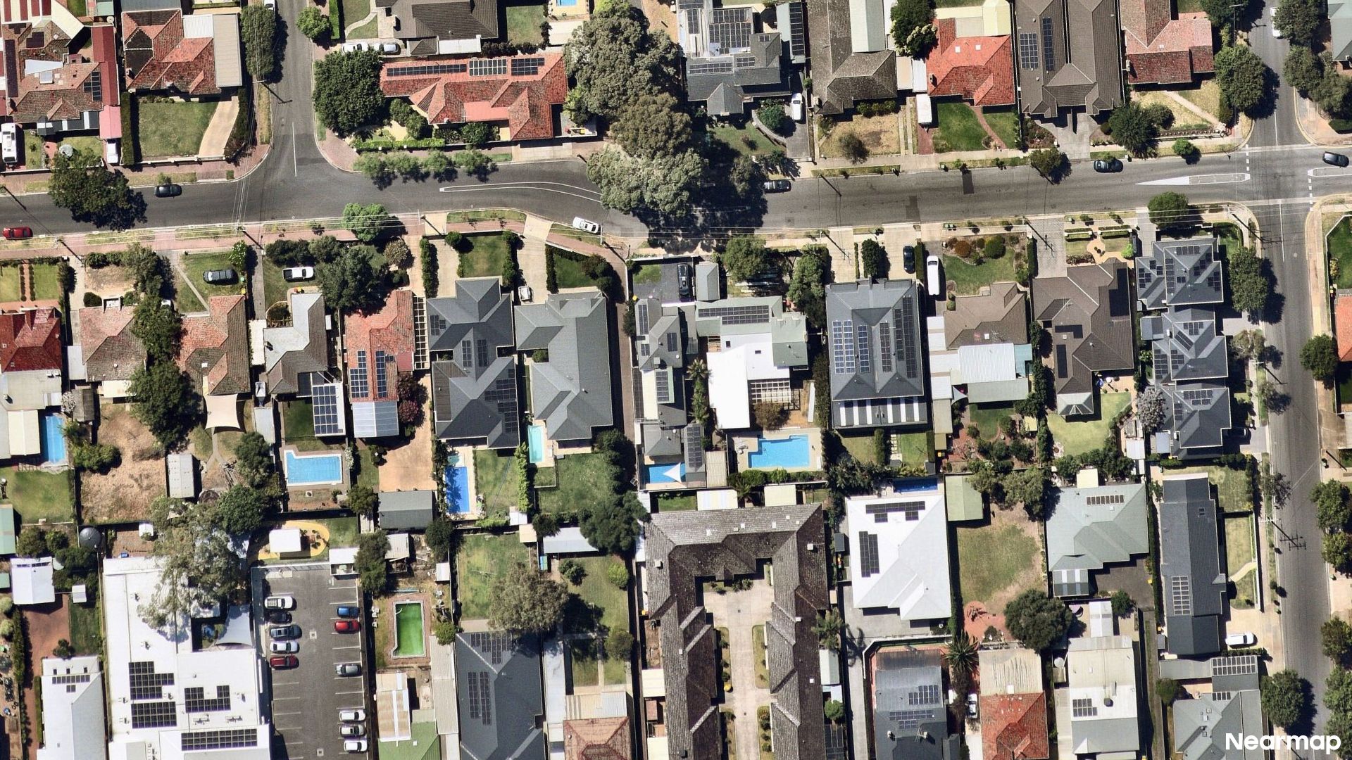 Vertical aerial view