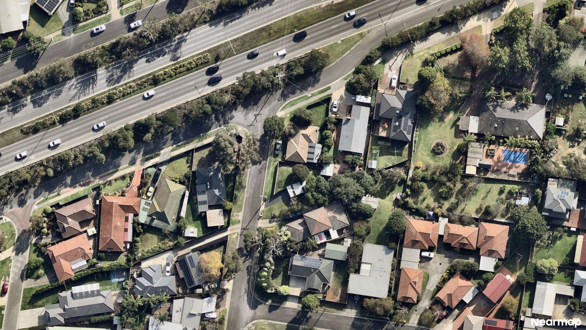 Vertical aerial view
