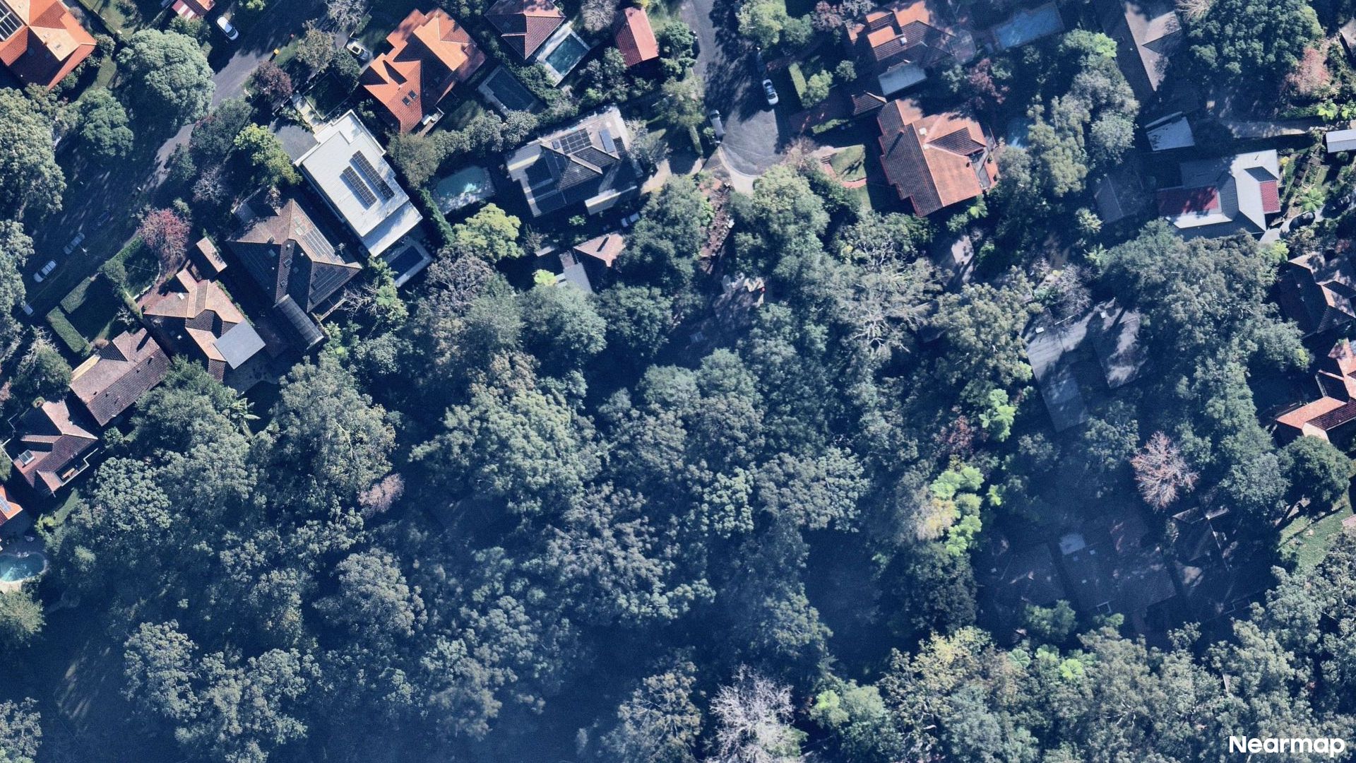 Vertical aerial view
