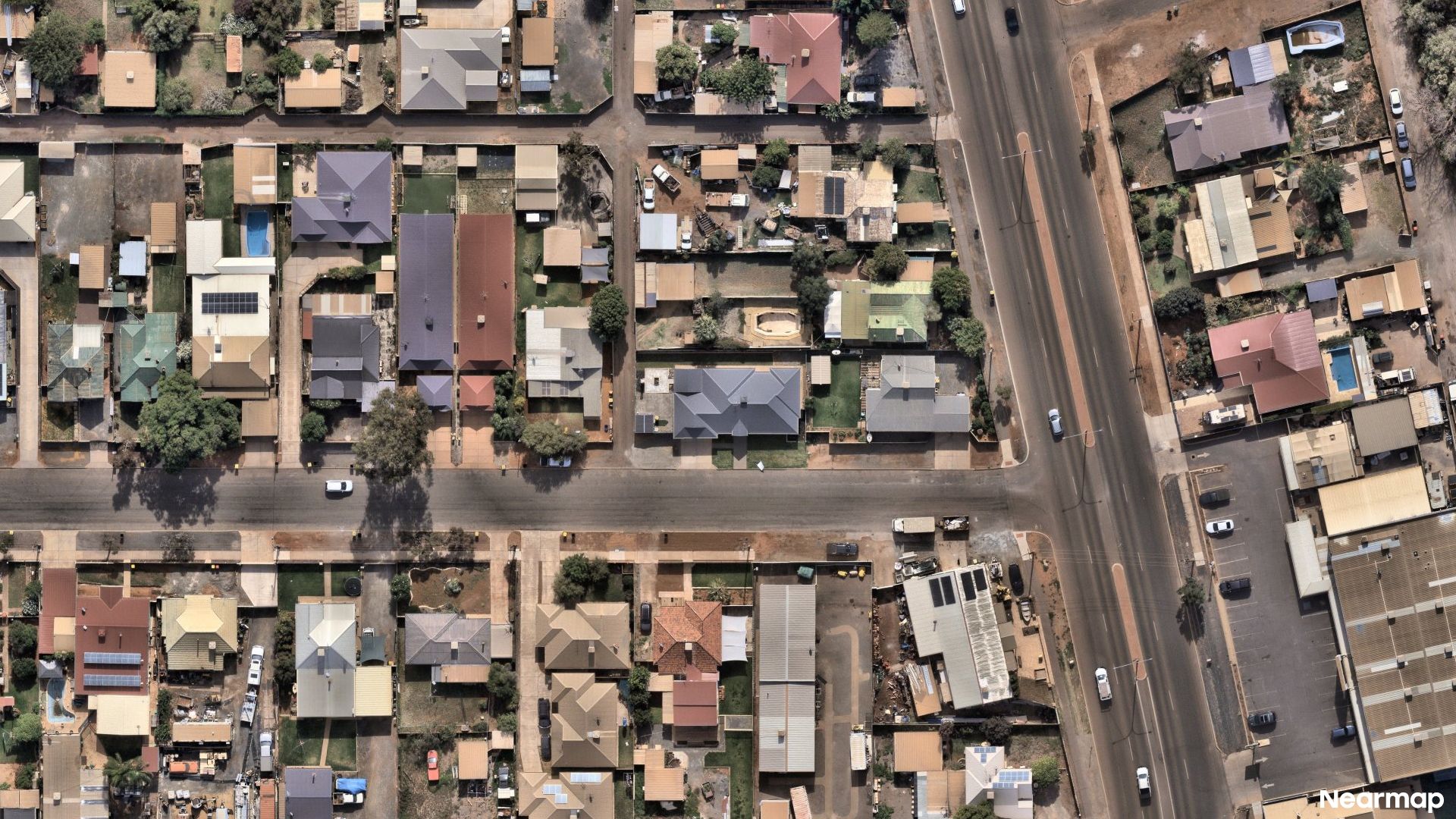 Vertical aerial view