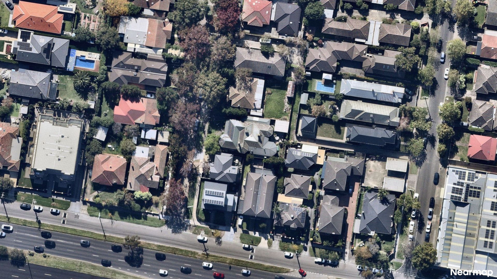 Vertical aerial view